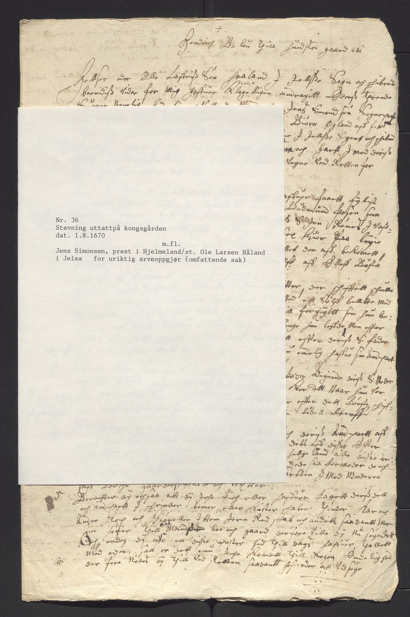 Stavanger len, AV/SAST-A-101870/Ob/L0041: Diverse, 1667-1670, p. 342