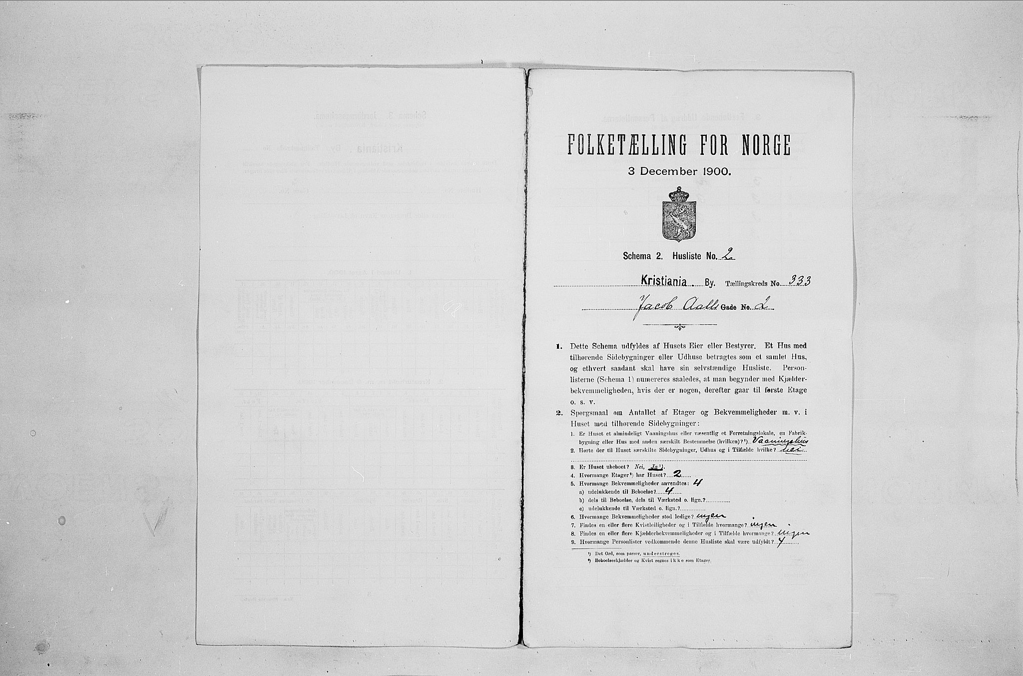 SAO, 1900 census for Kristiania, 1900, p. 42235