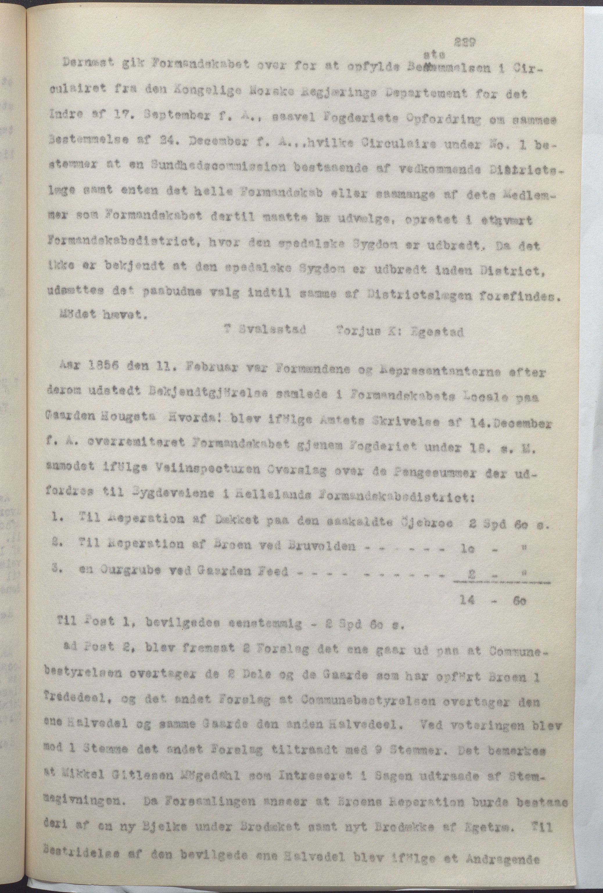 Helleland kommune - Formannskapet, IKAR/K-100479/A/Ab/L0001: Avskrift av møtebok, 1837-1866, p. 229