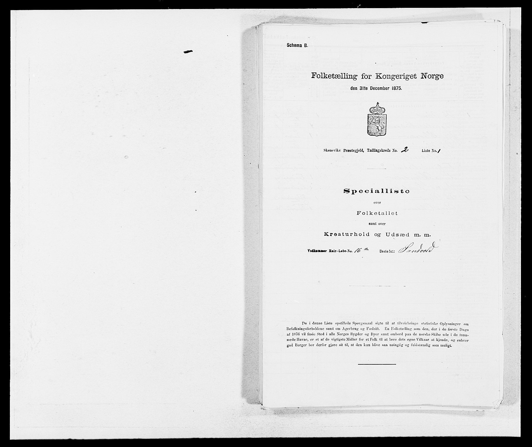 SAB, 1875 census for 1212P Skånevik, 1875, p. 101