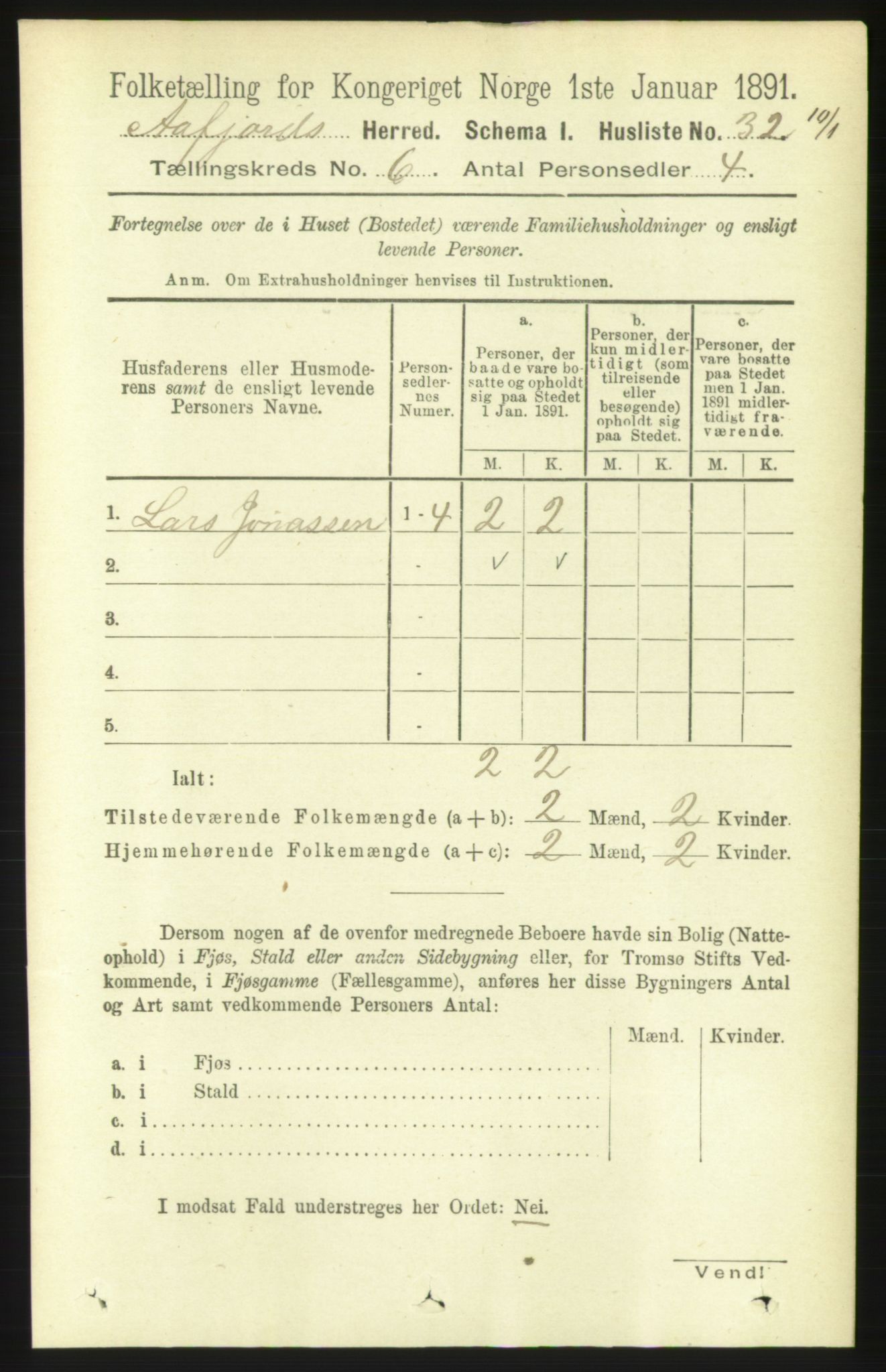 RA, 1891 census for 1630 Åfjord, 1891, p. 1470