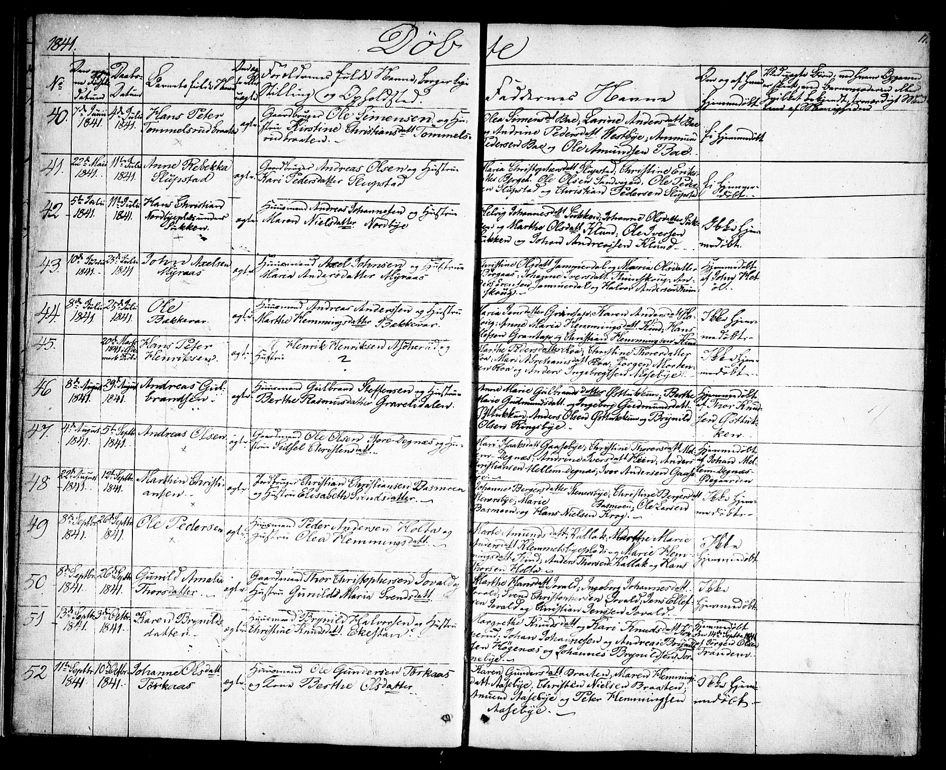 Rødenes prestekontor Kirkebøker, AV/SAO-A-2005/F/Fa/L0005: Parish register (official) no. I 5, 1838-1849, p. 17