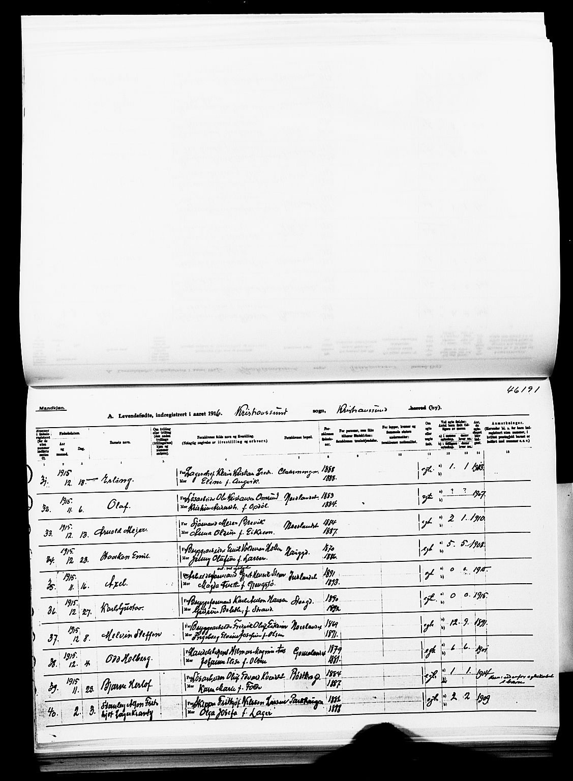 Ministerialprotokoller, klokkerbøker og fødselsregistre - Møre og Romsdal, SAT/A-1454/572/L0861: Parish register (official) no. 572D05, 1913-1920