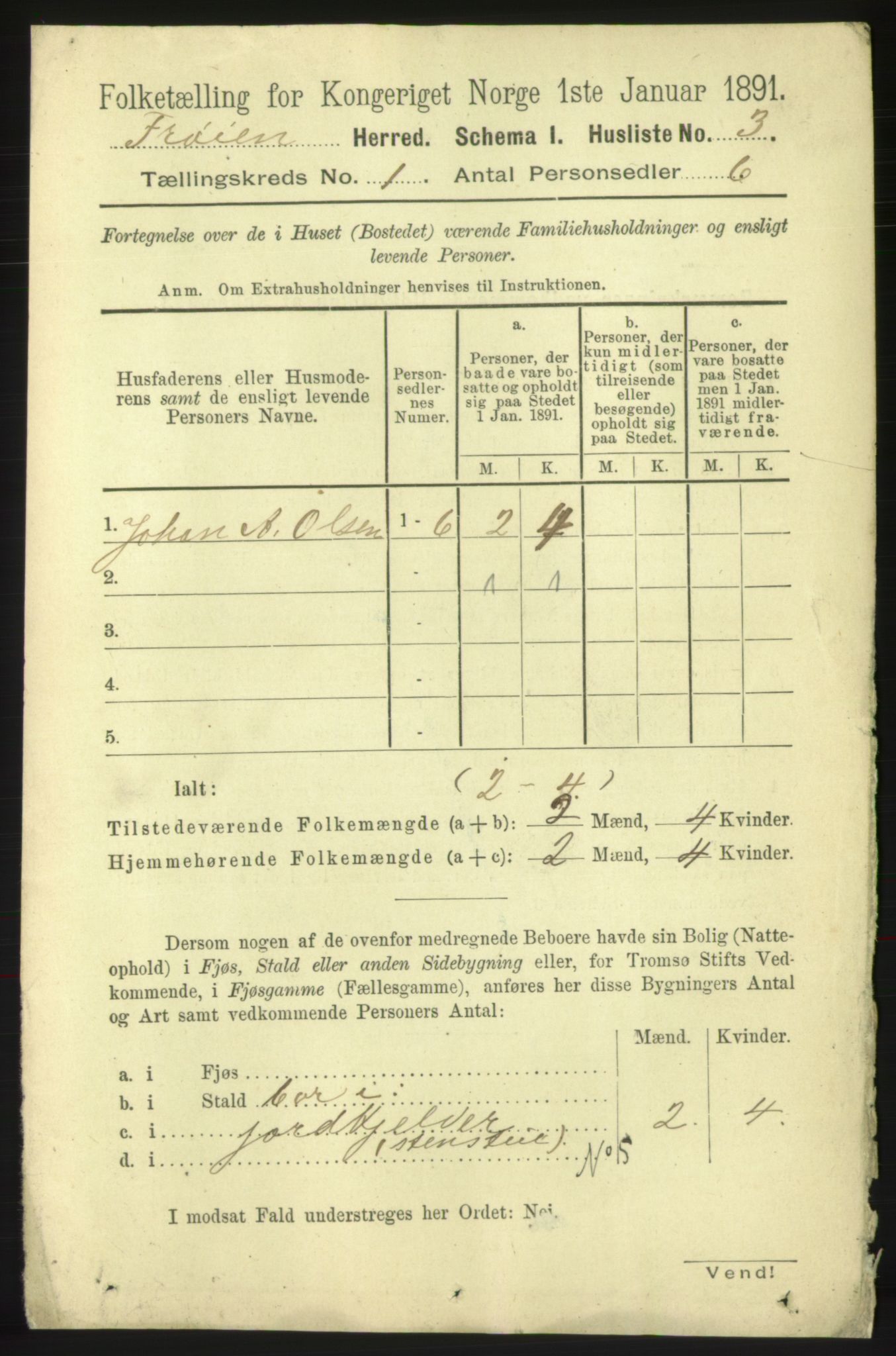 RA, 1891 census for 1619 Frøya, 1891, p. 30