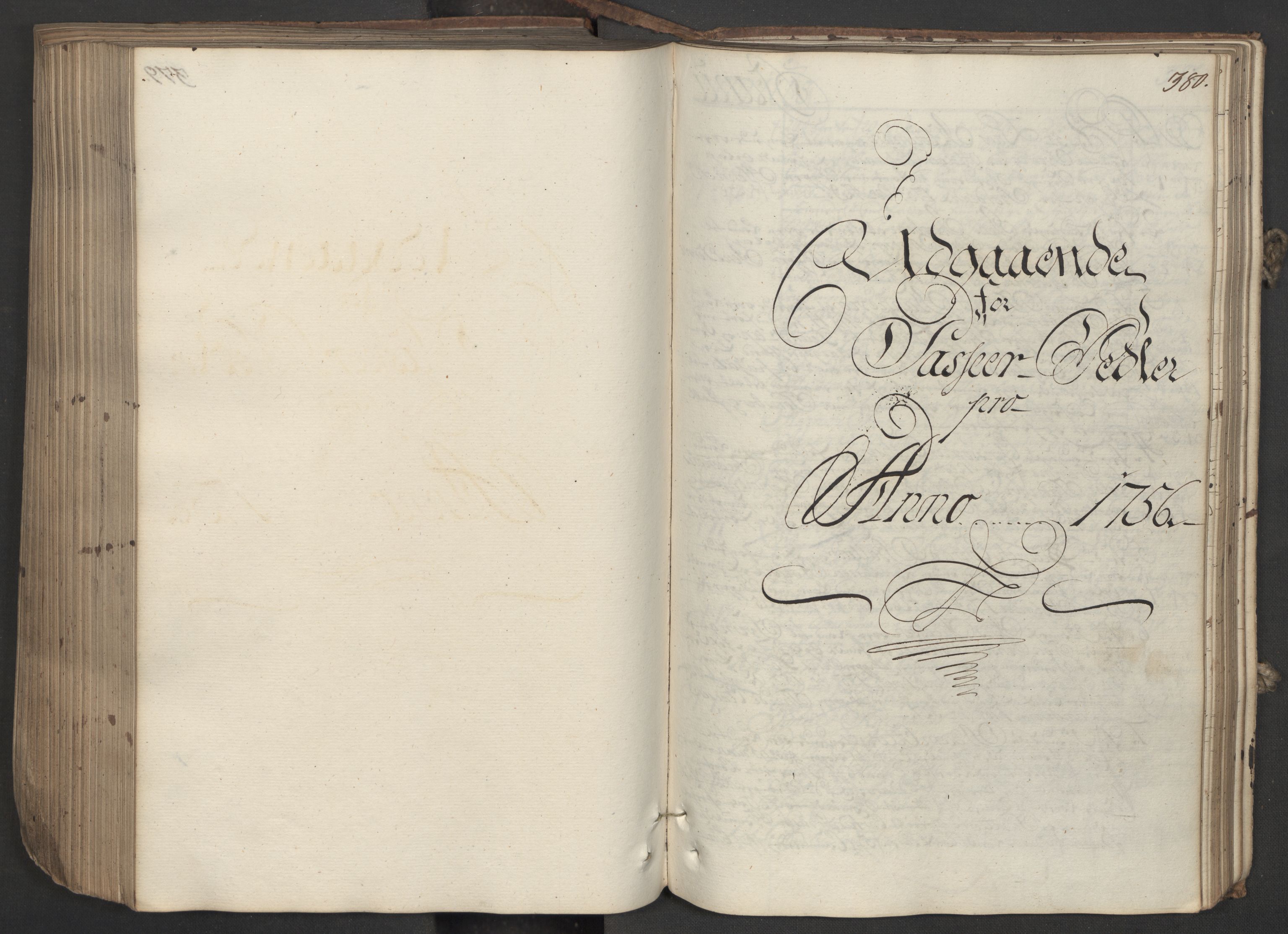 Generaltollkammeret, tollregnskaper, AV/RA-EA-5490/R06/L0037/0001: Tollregnskaper Kristiania / Inngående hovedtollbok, 1756, p. 279b-280a