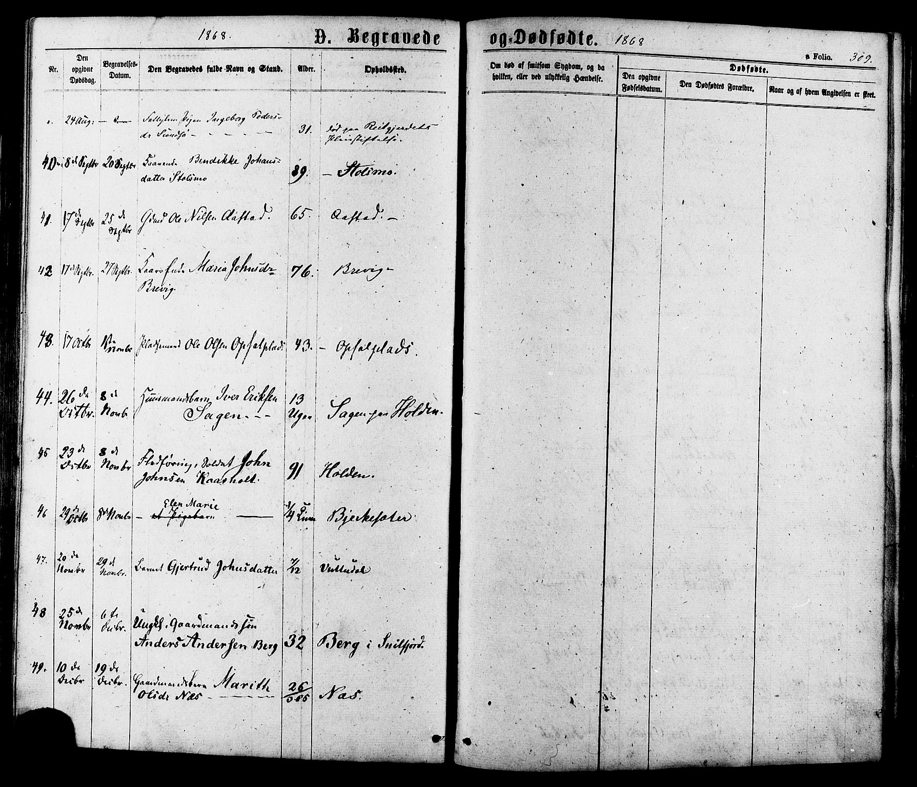 Ministerialprotokoller, klokkerbøker og fødselsregistre - Sør-Trøndelag, SAT/A-1456/630/L0495: Parish register (official) no. 630A08, 1868-1878, p. 309