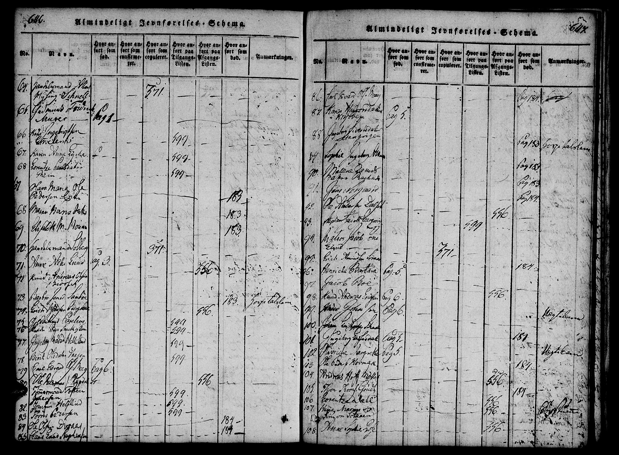 Ministerialprotokoller, klokkerbøker og fødselsregistre - Møre og Romsdal, SAT/A-1454/558/L0688: Parish register (official) no. 558A02, 1818-1843, p. 646-647