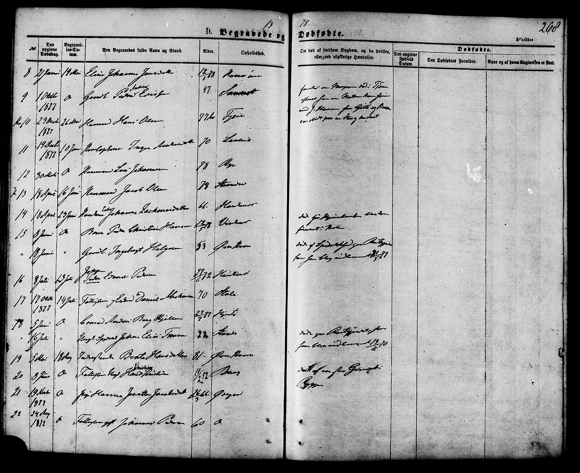 Ministerialprotokoller, klokkerbøker og fødselsregistre - Nordland, SAT/A-1459/853/L0771: Parish register (official) no. 853A10, 1870-1881, p. 268