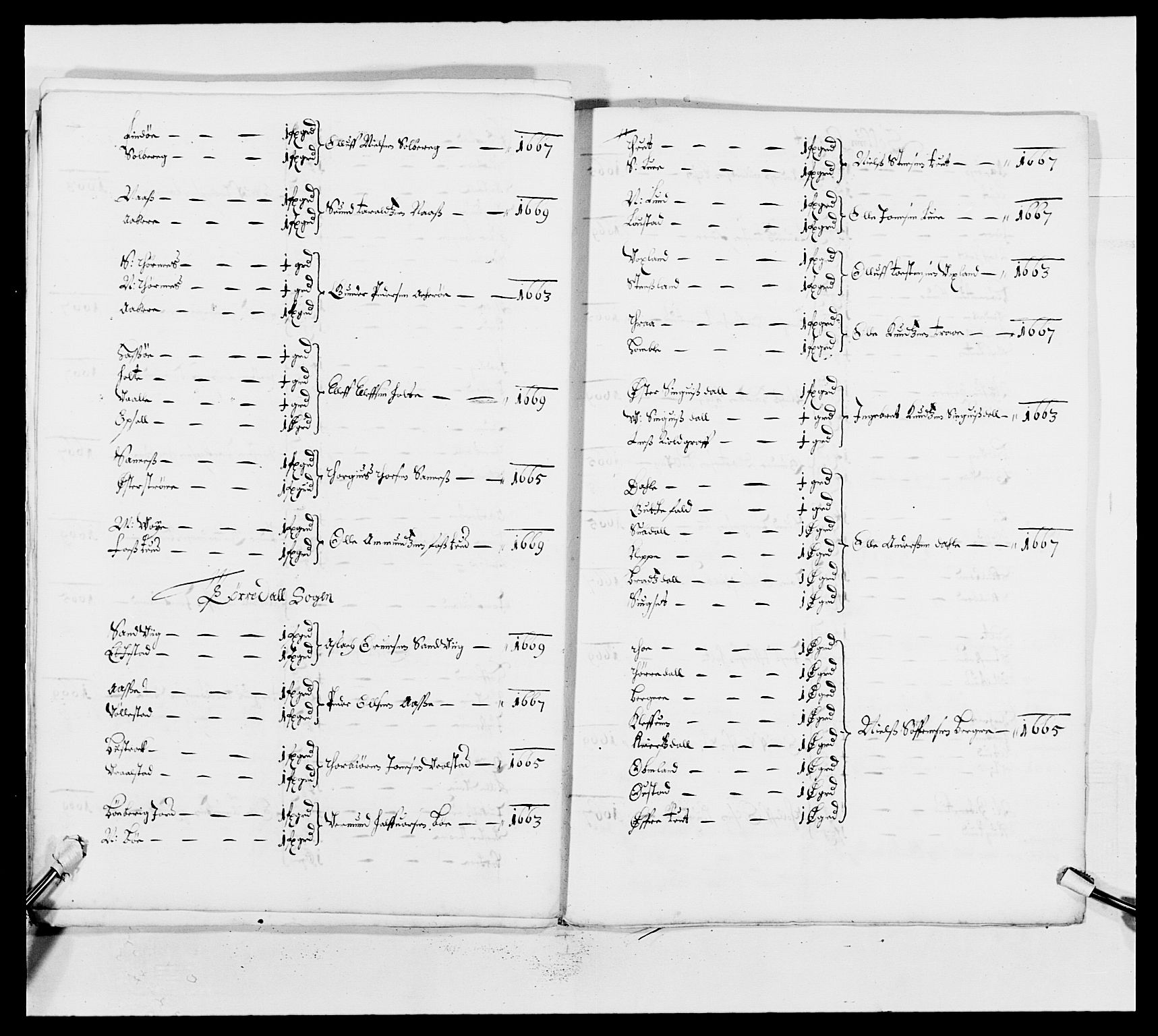 Kommanderende general (KG I) med Det norske krigsdirektorium, AV/RA-EA-5419/E/Ea/L0493: Smålenske regiment, 1643-1694, p. 260