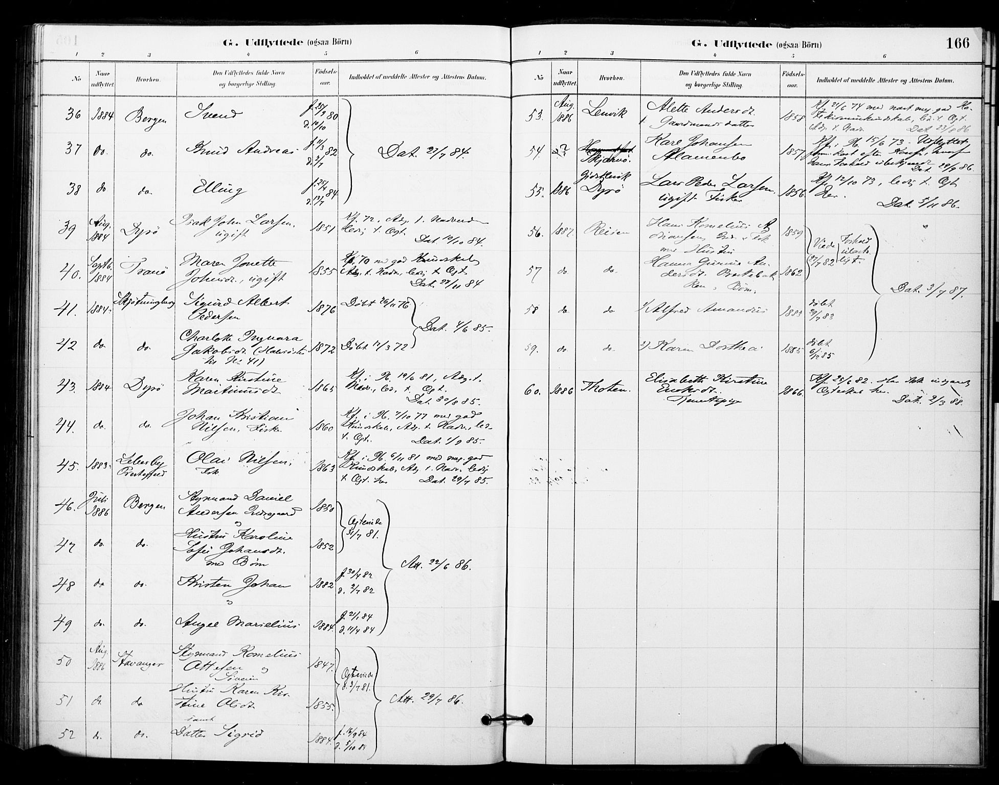 Ibestad sokneprestembete, SATØ/S-0077/H/Ha/Haa/L0014kirke: Parish register (official) no. 14, 1880-1887, p. 166