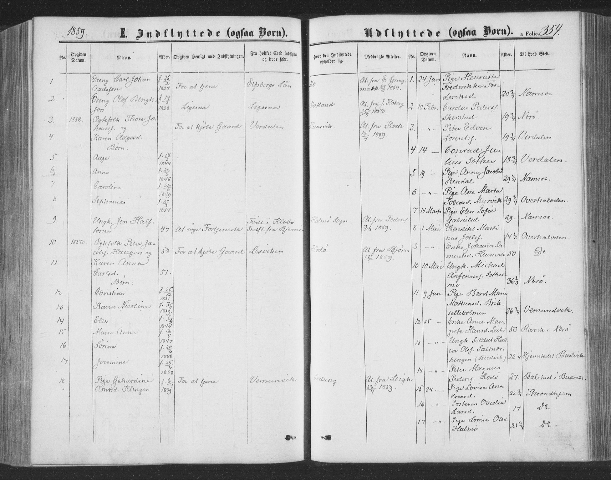 Ministerialprotokoller, klokkerbøker og fødselsregistre - Nord-Trøndelag, AV/SAT-A-1458/773/L0615: Parish register (official) no. 773A06, 1857-1870, p. 354