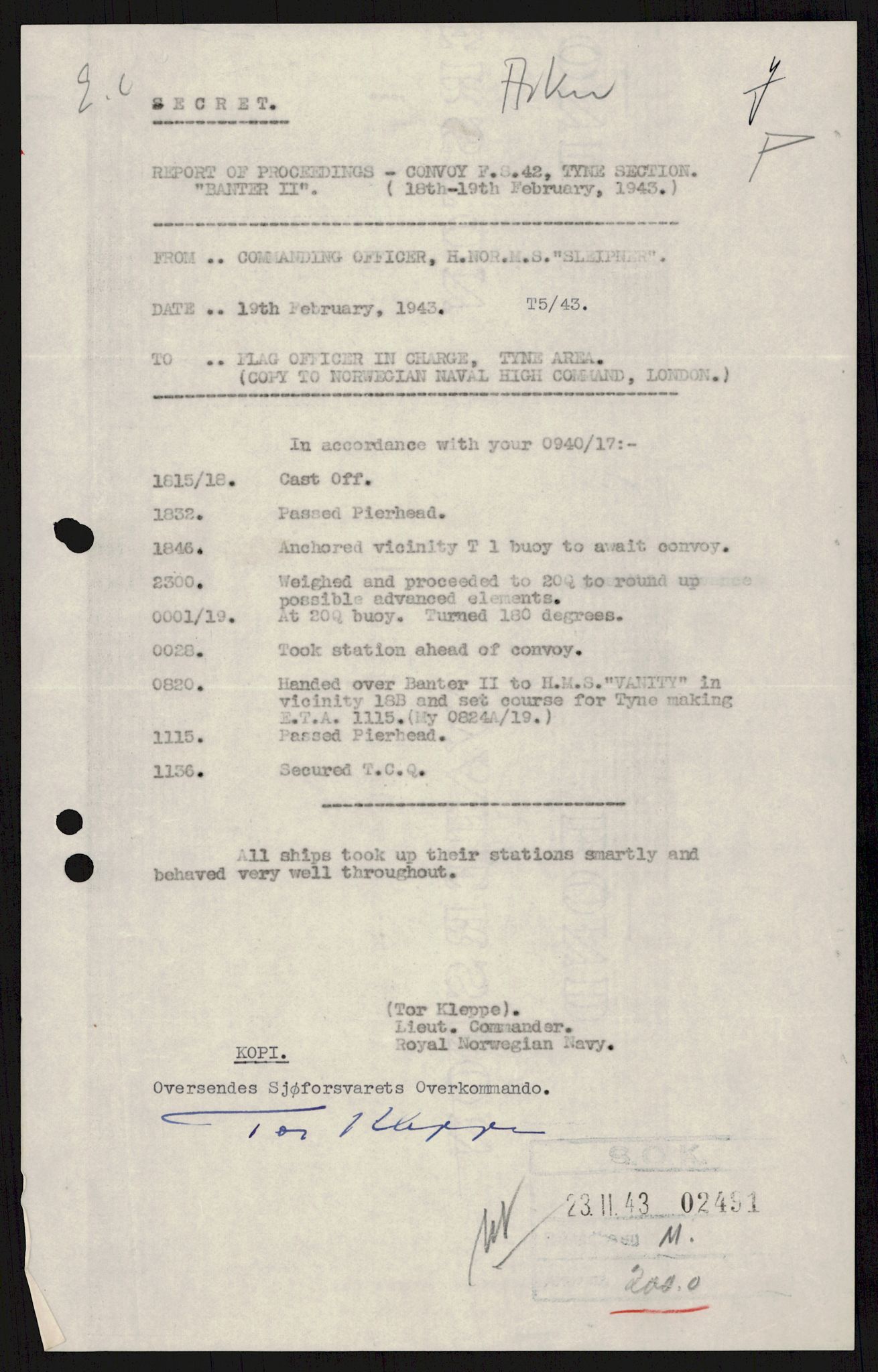 Forsvaret, Sjøforsvarets overkommando, AV/RA-RAFA-2035/D/Dc/L0193: --, 1940-1951, p. 127