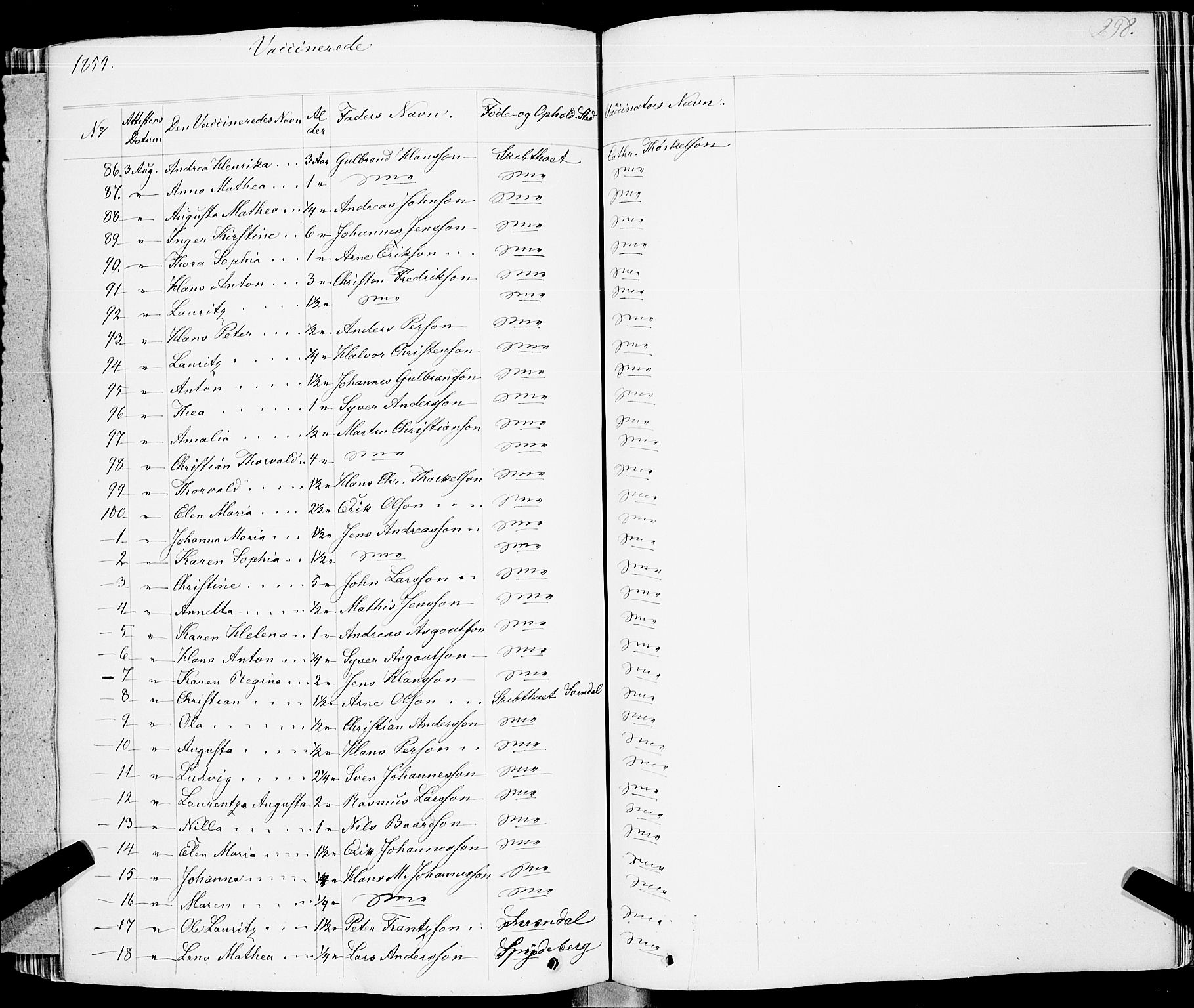 Skiptvet prestekontor Kirkebøker, AV/SAO-A-20009/F/Fa/L0006: Parish register (official) no. 6, 1839-1860, p. 298