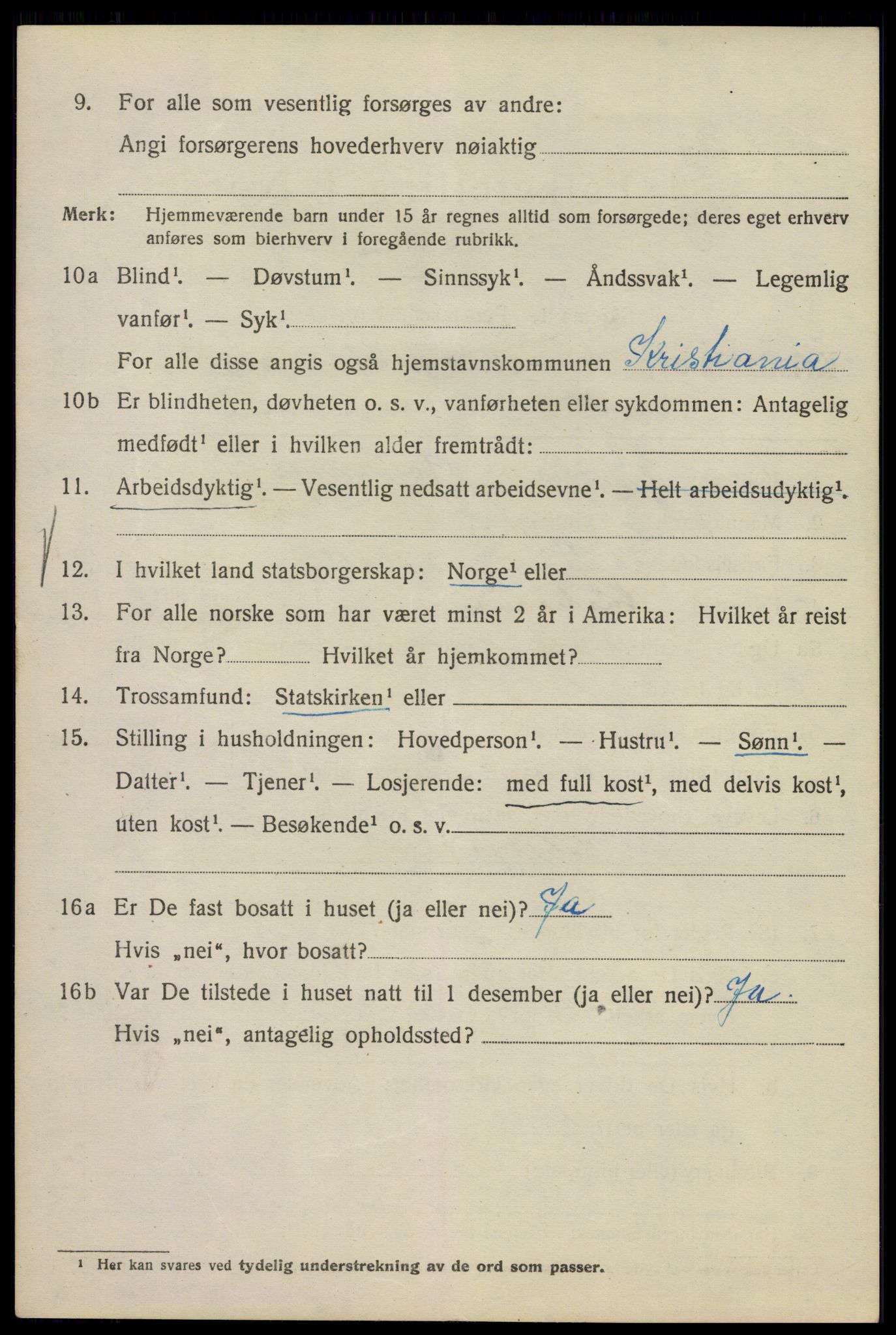 SAO, 1920 census for Kristiania, 1920, p. 569158