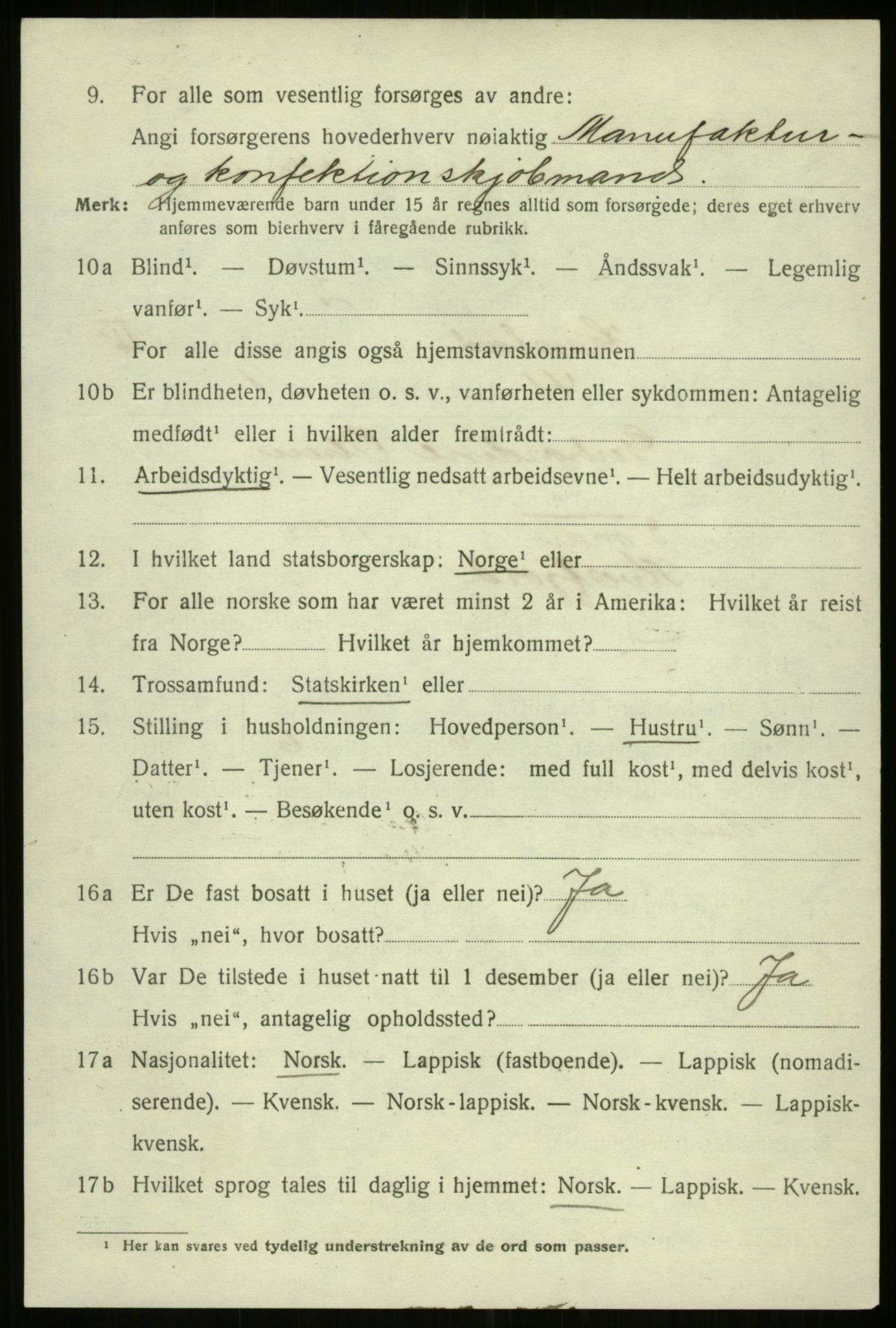 SATØ, 1920 census for Harstad, 1920, p. 6041