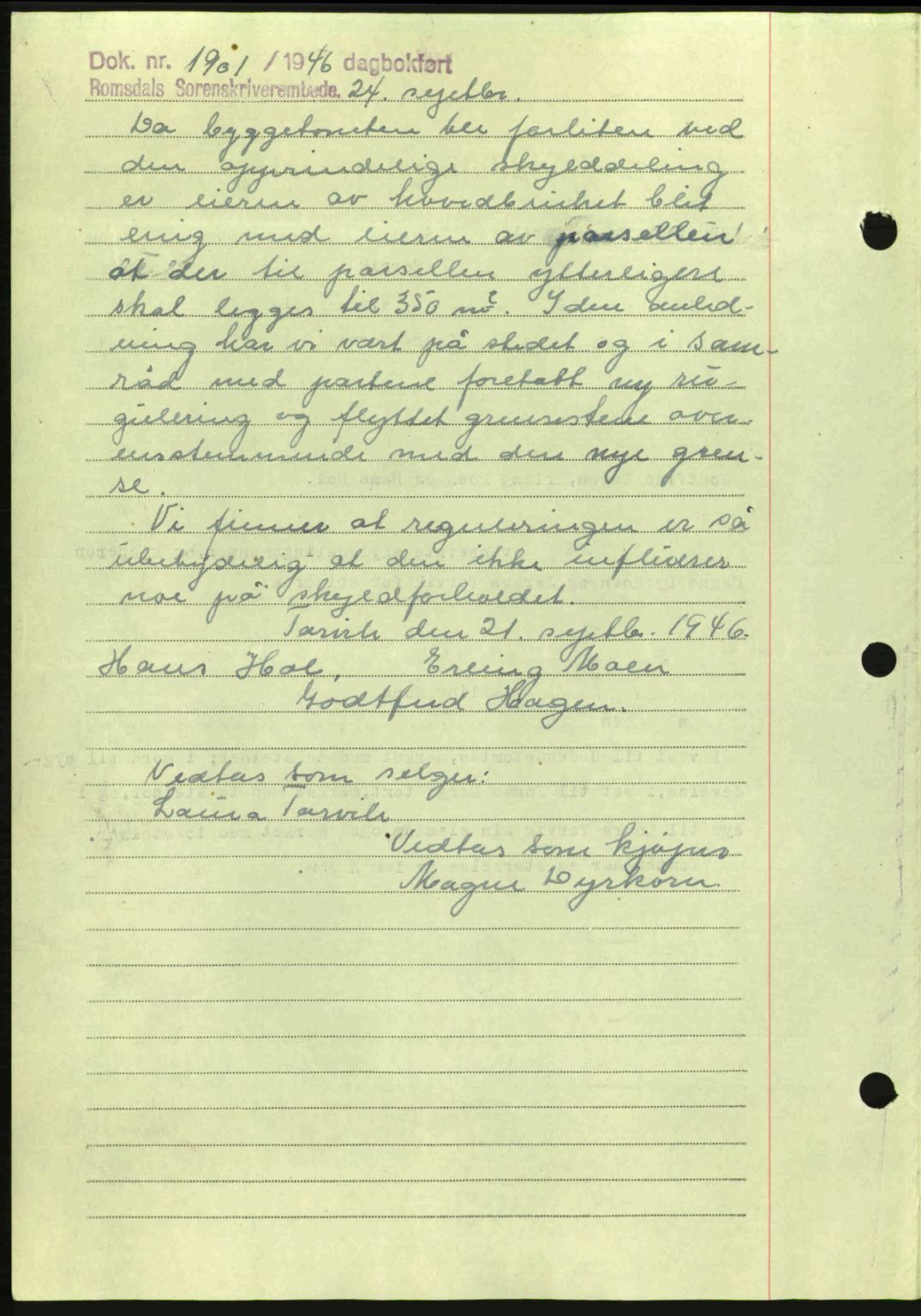 Romsdal sorenskriveri, AV/SAT-A-4149/1/2/2C: Mortgage book no. A17, 1944-1945, Diary no: : 544/1945