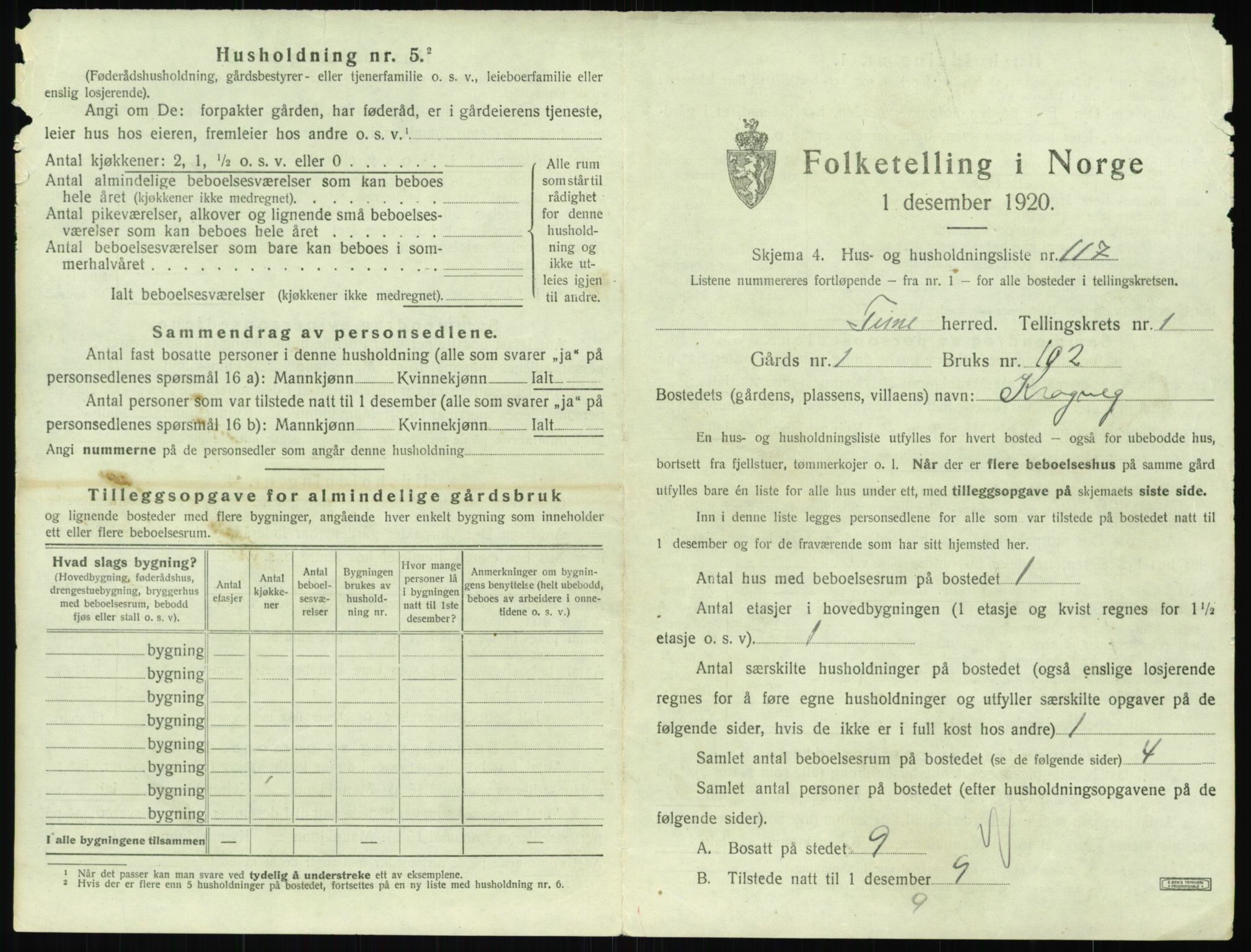 SAST, 1920 census for Time, 1920, p. 275