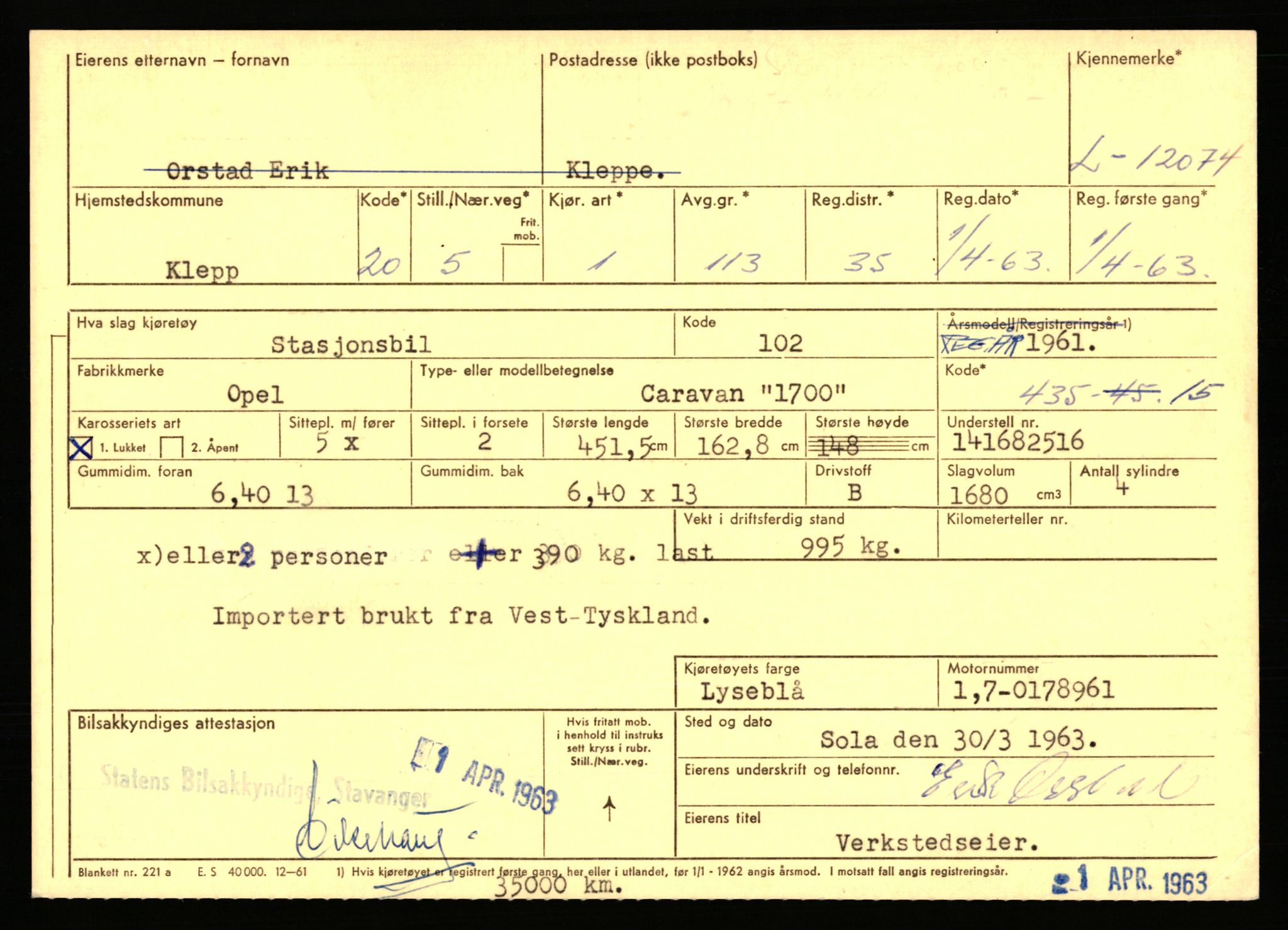 Stavanger trafikkstasjon, AV/SAST-A-101942/0/F/L0022: L-12000 - L-12499, 1930-1971, p. 287