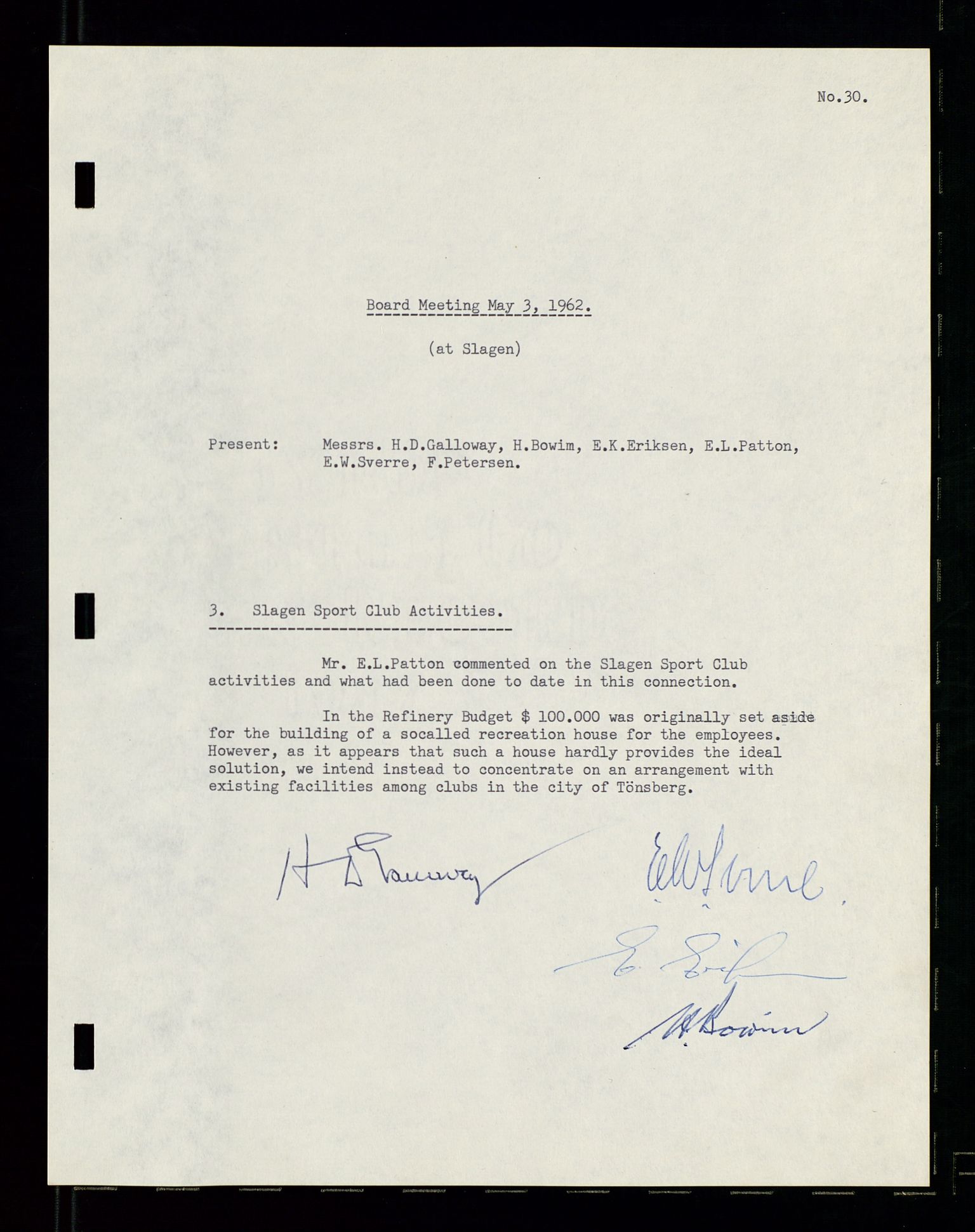 PA 1537 - A/S Essoraffineriet Norge, AV/SAST-A-101957/A/Aa/L0001/0002: Styremøter / Shareholder meetings, board meetings, by laws (vedtekter), 1957-1960, p. 98