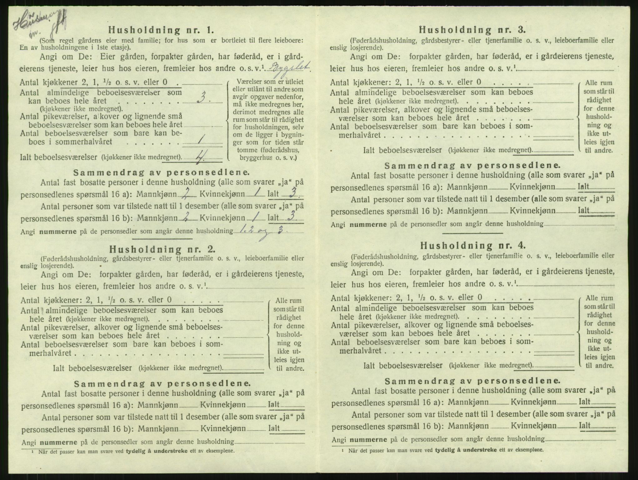 SAT, 1920 census for Rindal, 1920, p. 47