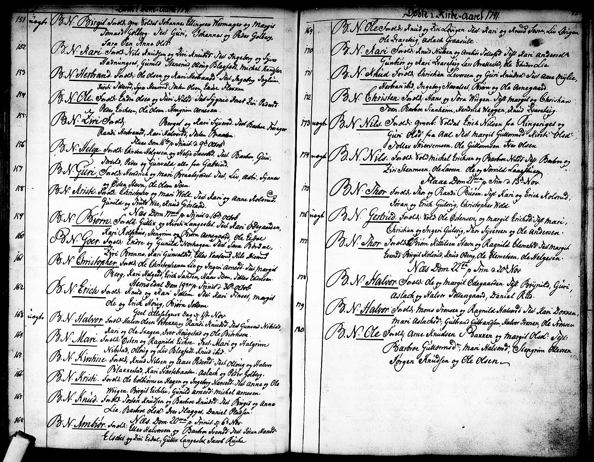 Nes kirkebøker, SAKO/A-236/F/Fa/L0005: Parish register (official) no. 5, 1787-1807, p. 74-75
