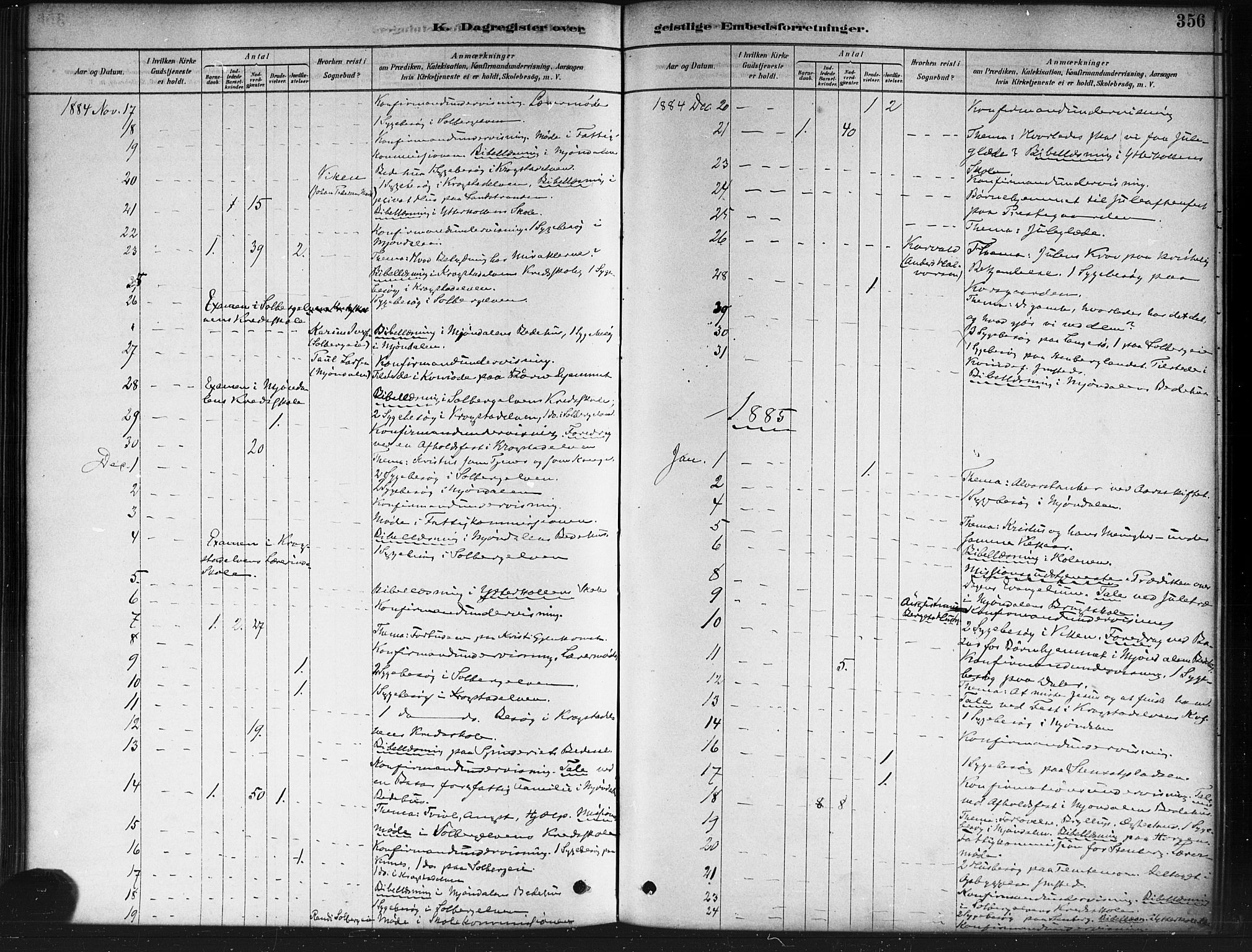 Nedre Eiker kirkebøker, SAKO/A-612/F/Fa/L0002: Parish register (official) no. 2, 1878-1885, p. 356