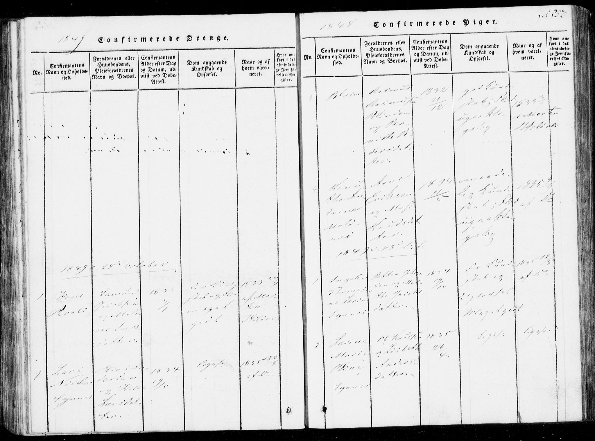 Ministerialprotokoller, klokkerbøker og fødselsregistre - Møre og Romsdal, SAT/A-1454/537/L0517: Parish register (official) no. 537A01, 1818-1862, p. 257