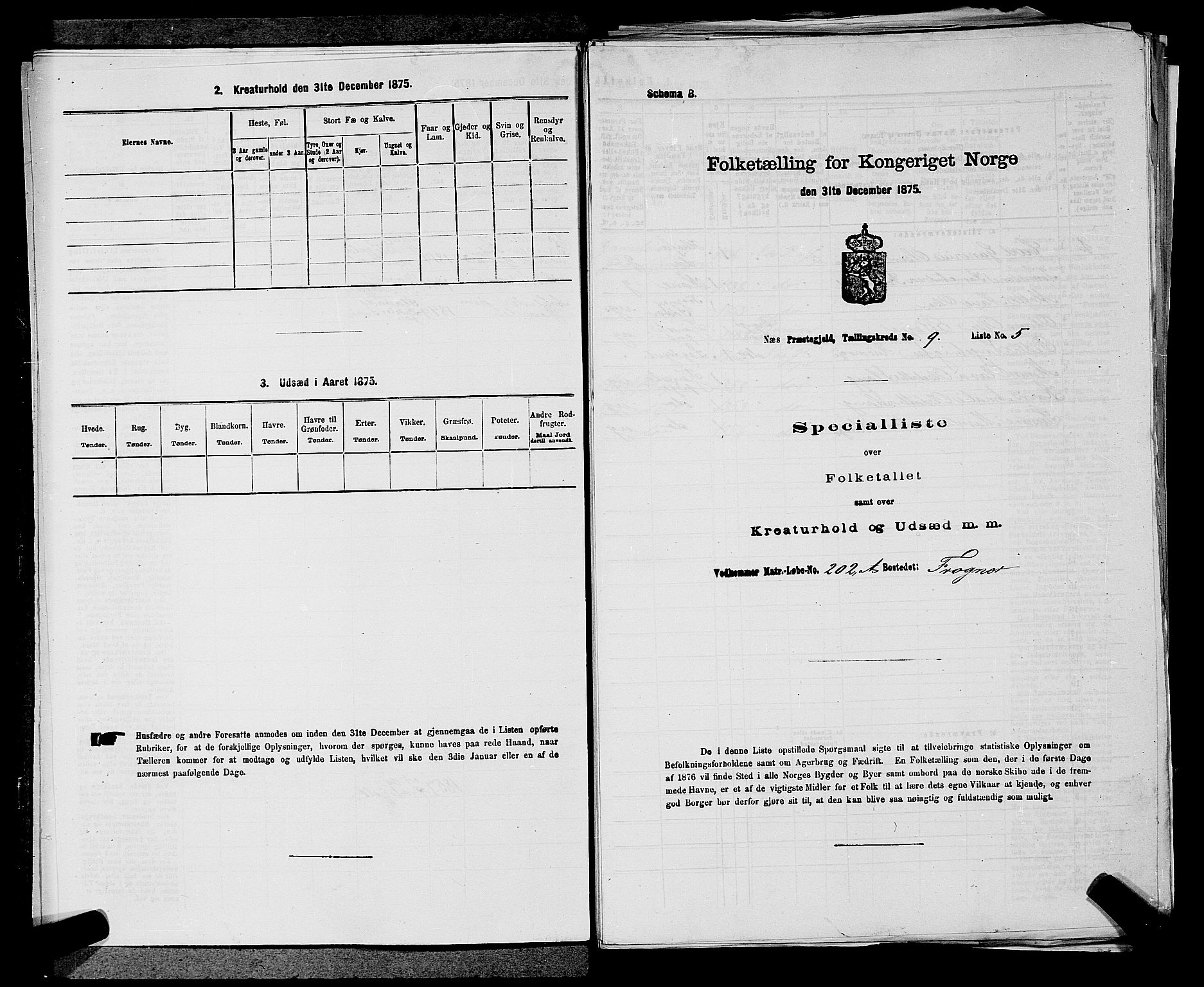 RA, 1875 census for 0236P Nes, 1875, p. 1507