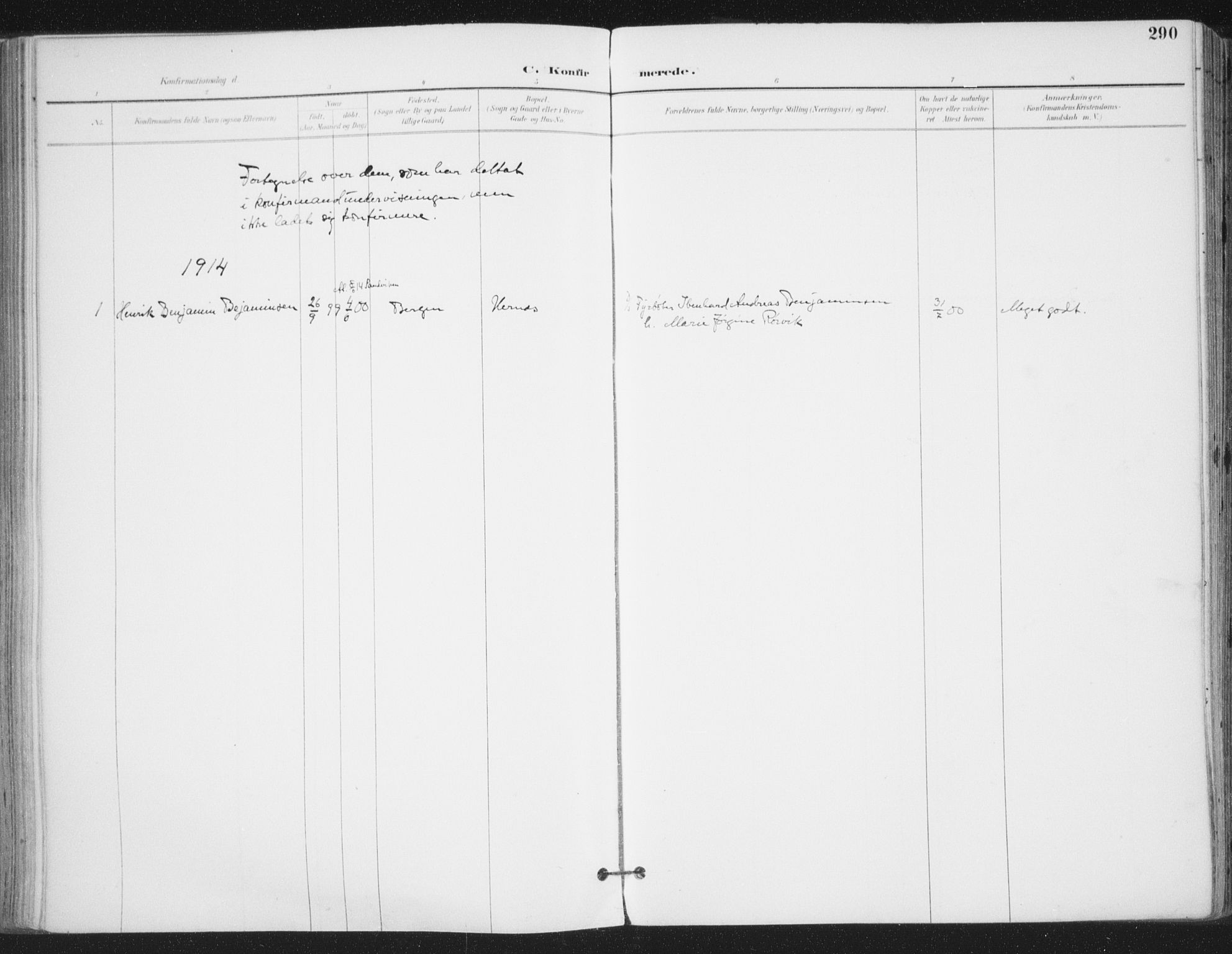 Ministerialprotokoller, klokkerbøker og fødselsregistre - Nordland, AV/SAT-A-1459/802/L0055: Parish register (official) no. 802A02, 1894-1915, p. 290