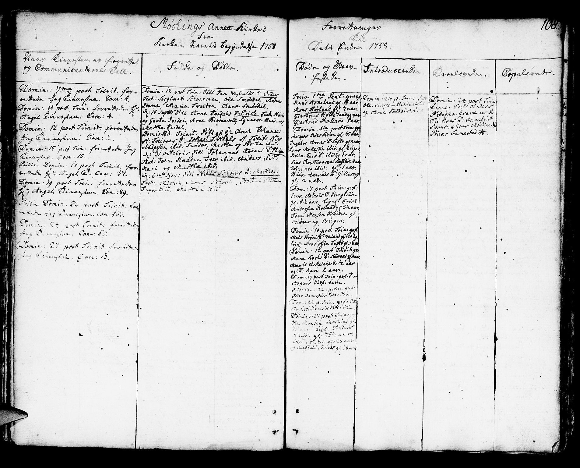 Lindås Sokneprestembete, AV/SAB-A-76701/H/Haa/Haaa/L0003: Parish register (official) no. A 3, 1748-1764, p. 108