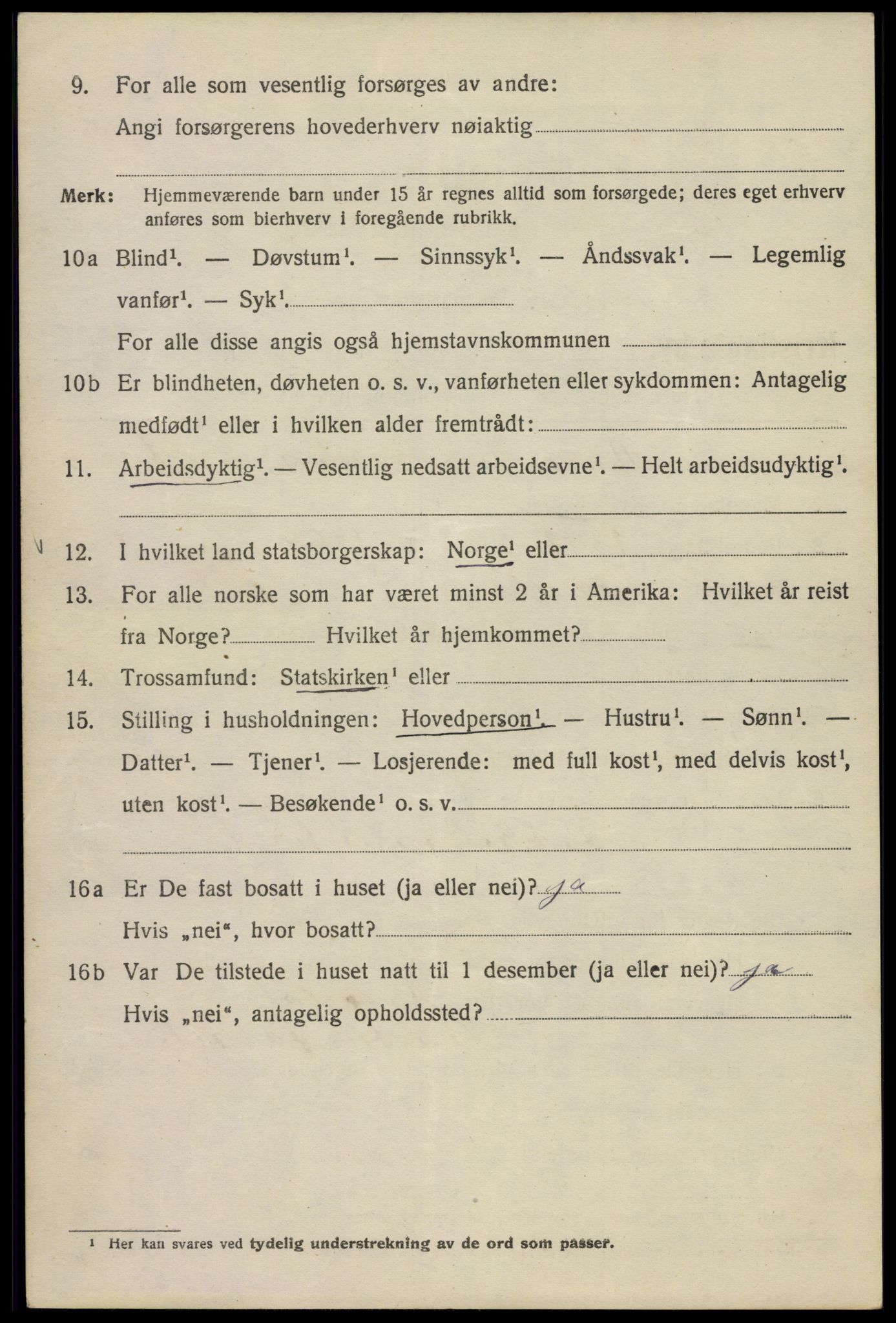 SAO, 1920 census for Kristiania, 1920, p. 325996