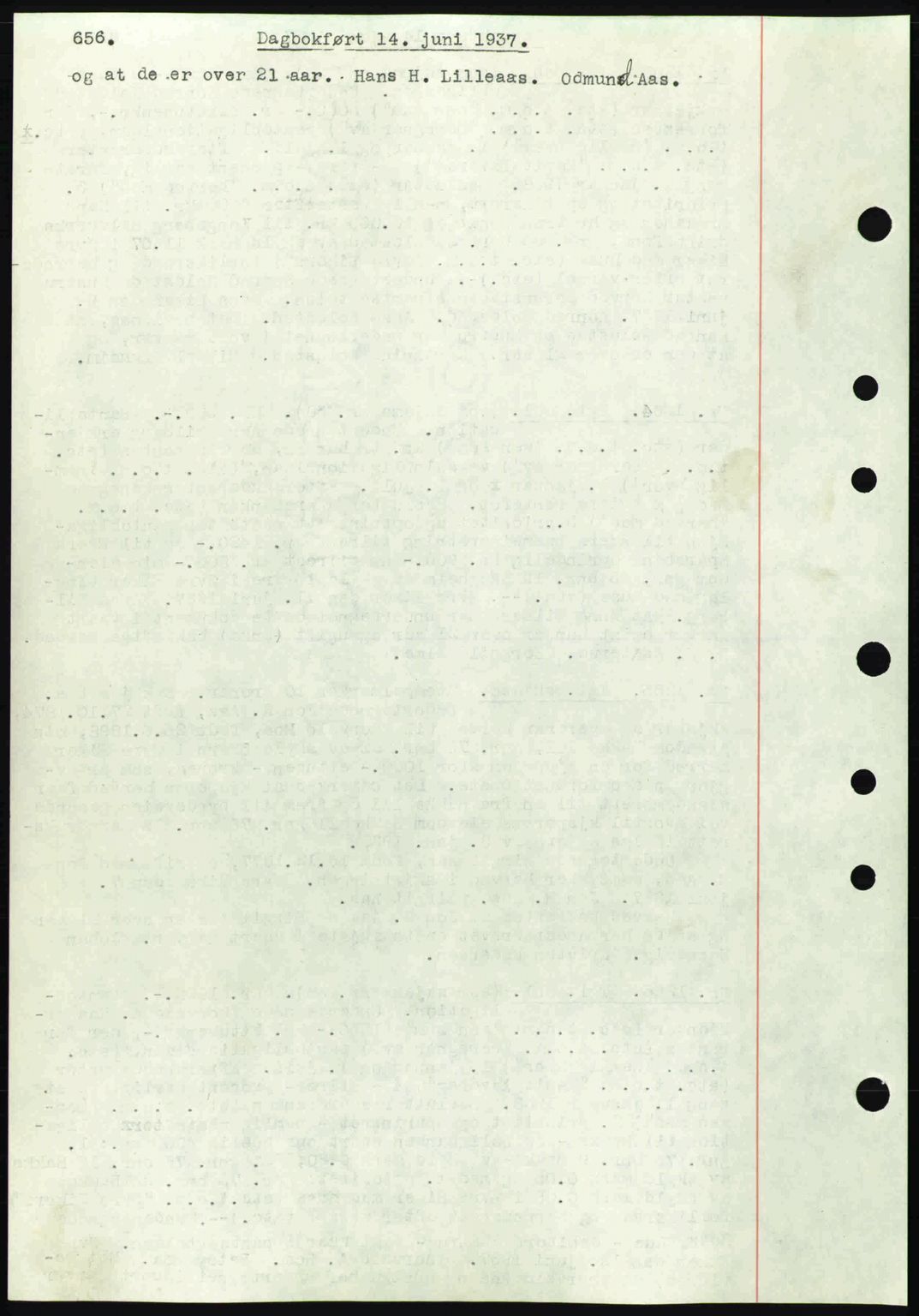 Eiker, Modum og Sigdal sorenskriveri, SAKO/A-123/G/Ga/Gab/L0035: Mortgage book no. A5, 1937-1937, Diary no: : 1266/1937