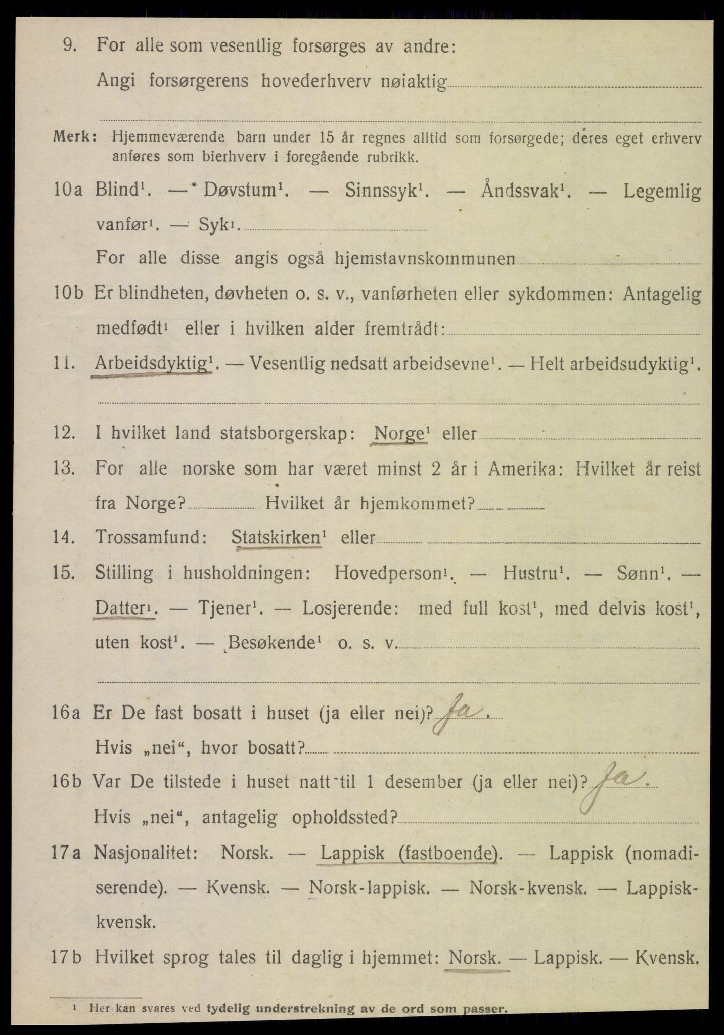 SAT, 1920 census for Hattfjelldal, 1920, p. 2713