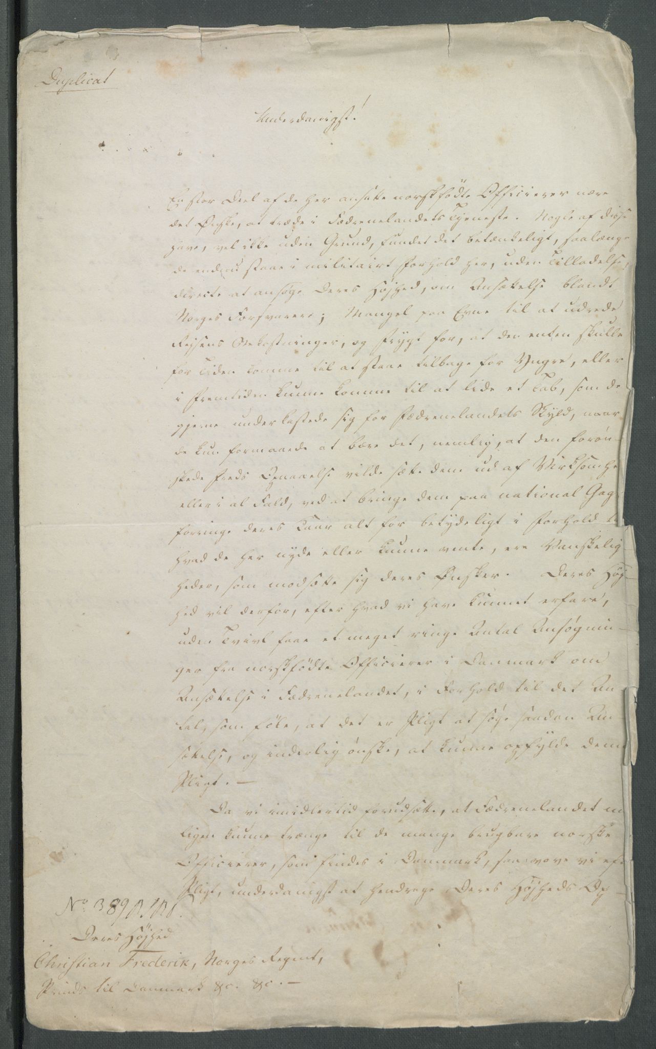 Forskjellige samlinger, Historisk-kronologisk samling, AV/RA-EA-4029/G/Ga/L0009A: Historisk-kronologisk samling. Dokumenter fra januar og ut september 1814. , 1814, p. 78