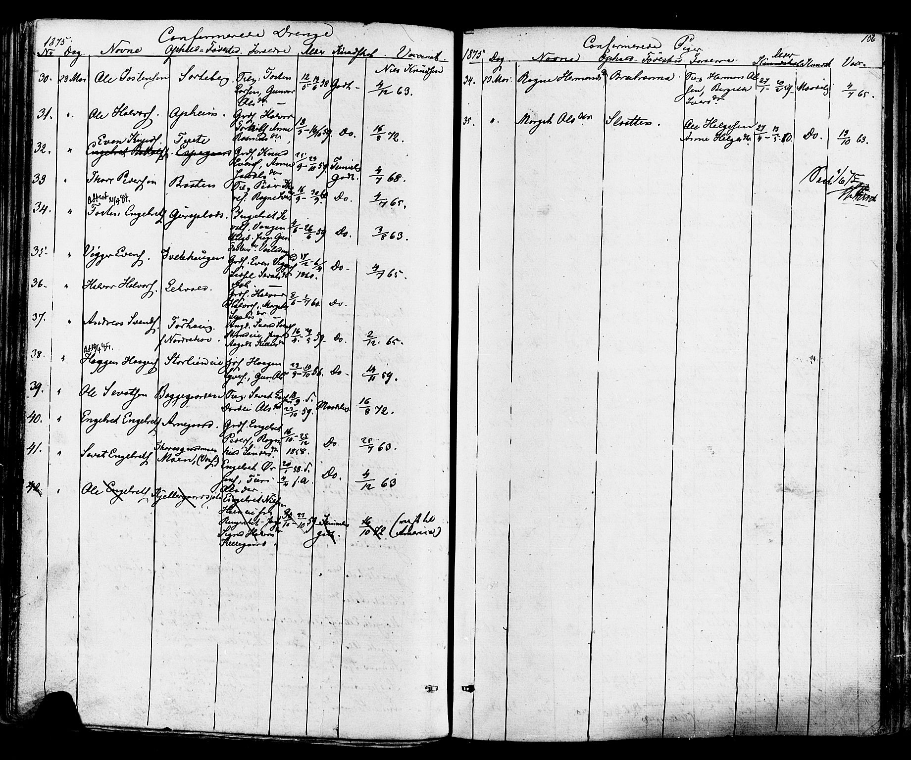 Ål kirkebøker, SAKO/A-249/F/Fa/L0007: Parish register (official) no. I 7, 1865-1881, p. 156