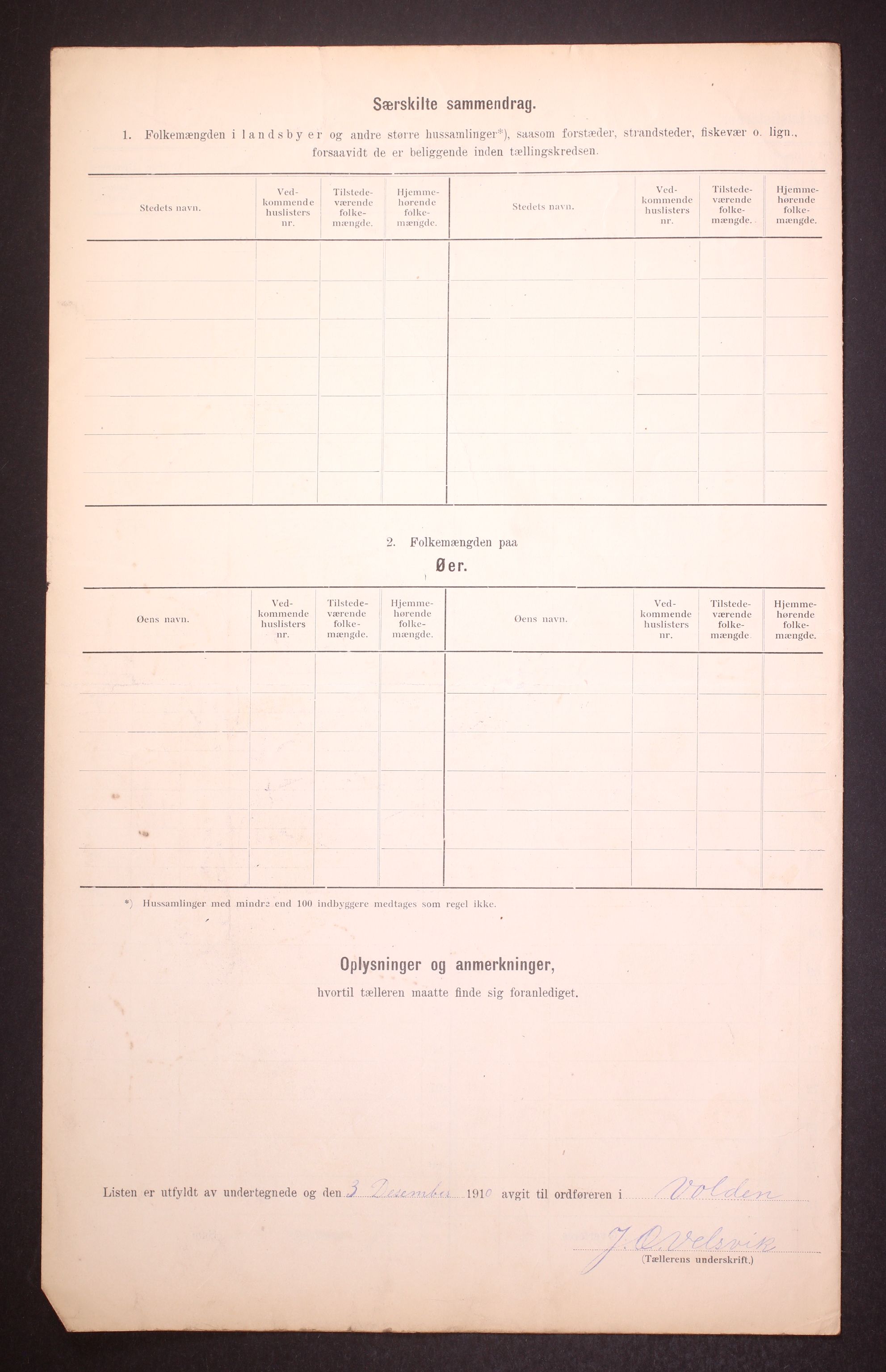 RA, 1910 census for Volda, 1910, p. 76