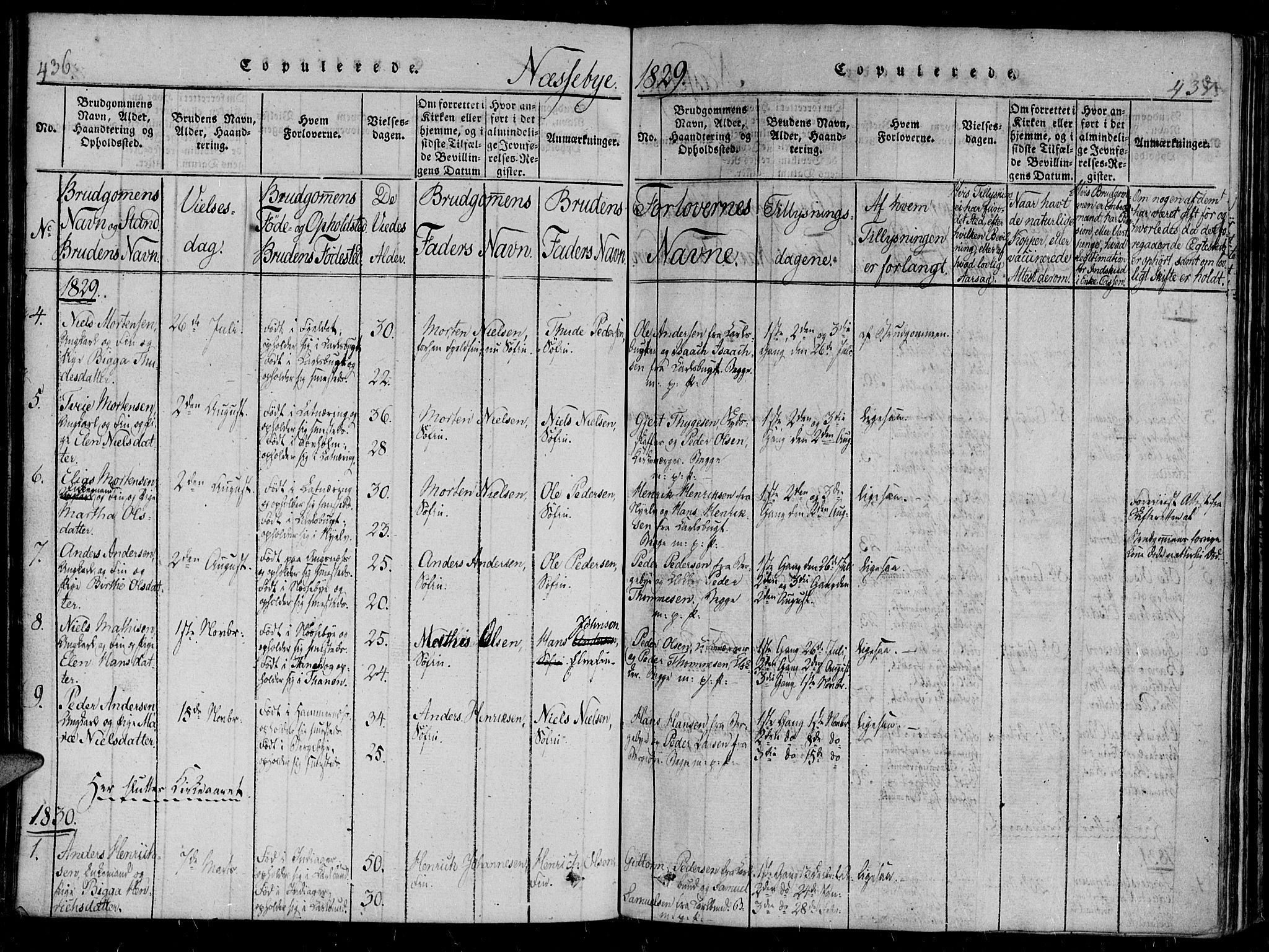 Vadsø sokneprestkontor, SATØ/S-1325/H/Ha/L0003kirke: Parish register (official) no. 3 /2, 1821-1839, p. 436-437
