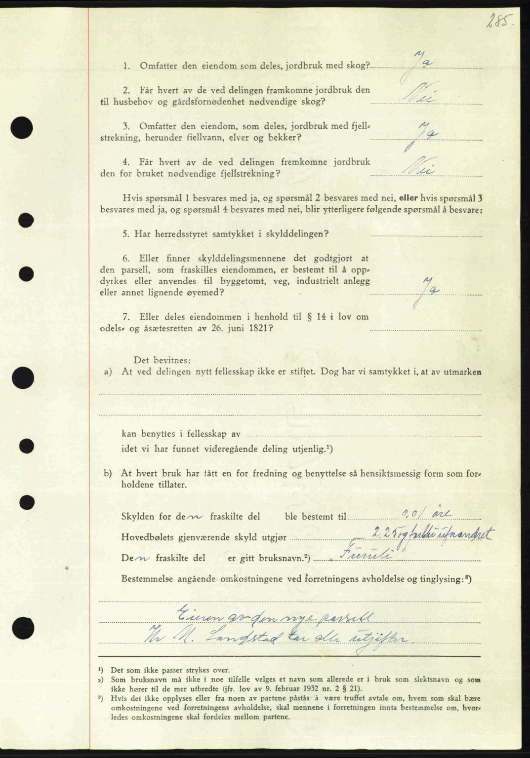 Nordmøre sorenskriveri, AV/SAT-A-4132/1/2/2Ca: Mortgage book no. A103, 1946-1947, Diary no: : 2372/1946