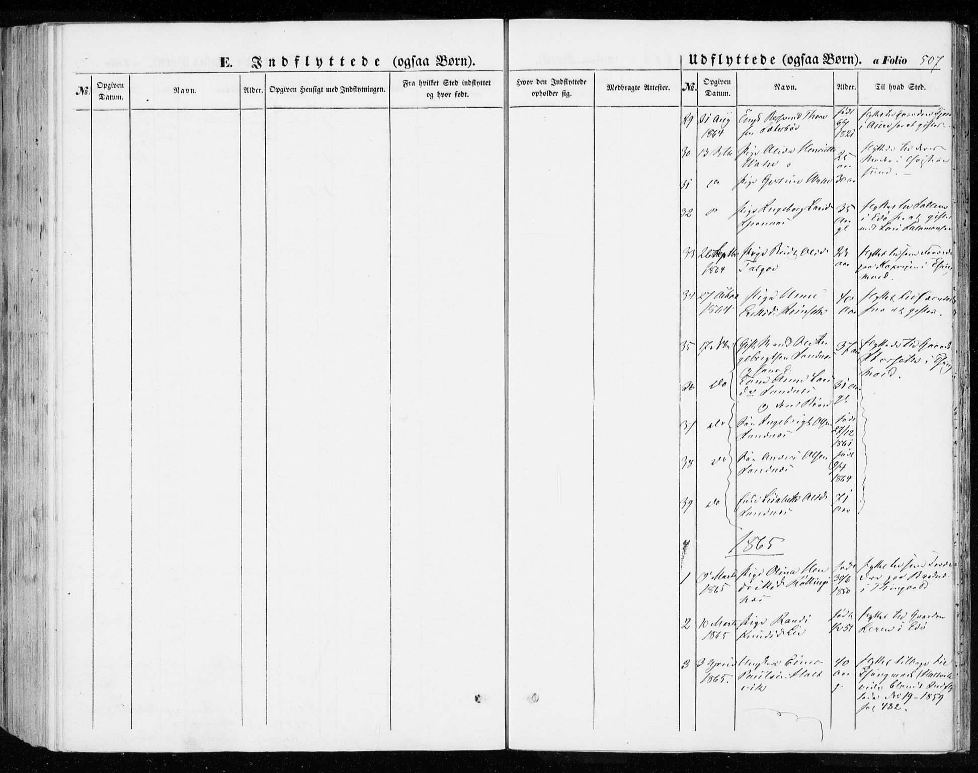 Ministerialprotokoller, klokkerbøker og fødselsregistre - Møre og Romsdal, SAT/A-1454/592/L1026: Parish register (official) no. 592A04, 1849-1867, p. 507
