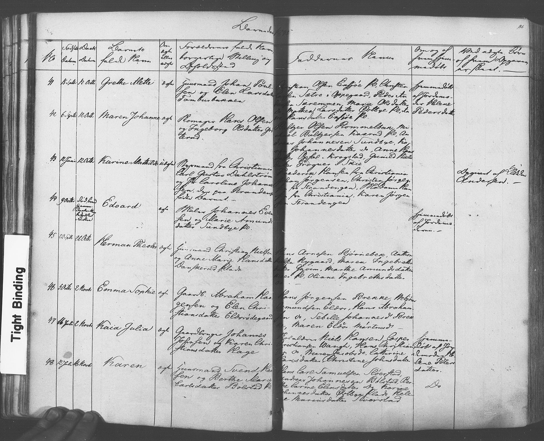 Ås prestekontor Kirkebøker, AV/SAO-A-10894/F/Fa/L0006: Parish register (official) no. I 6, 1841-1853, p. 84-85