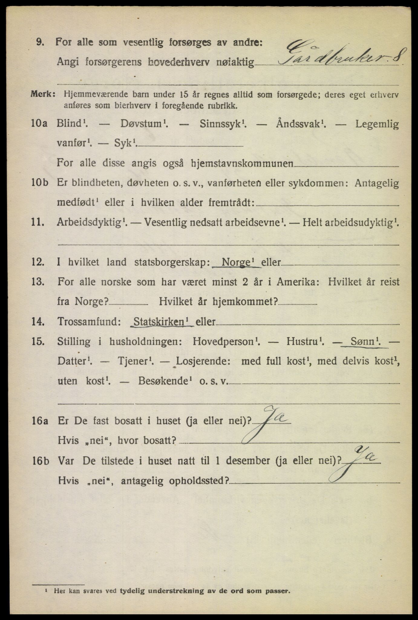 SAK, 1920 census for Randesund, 1920, p. 1769