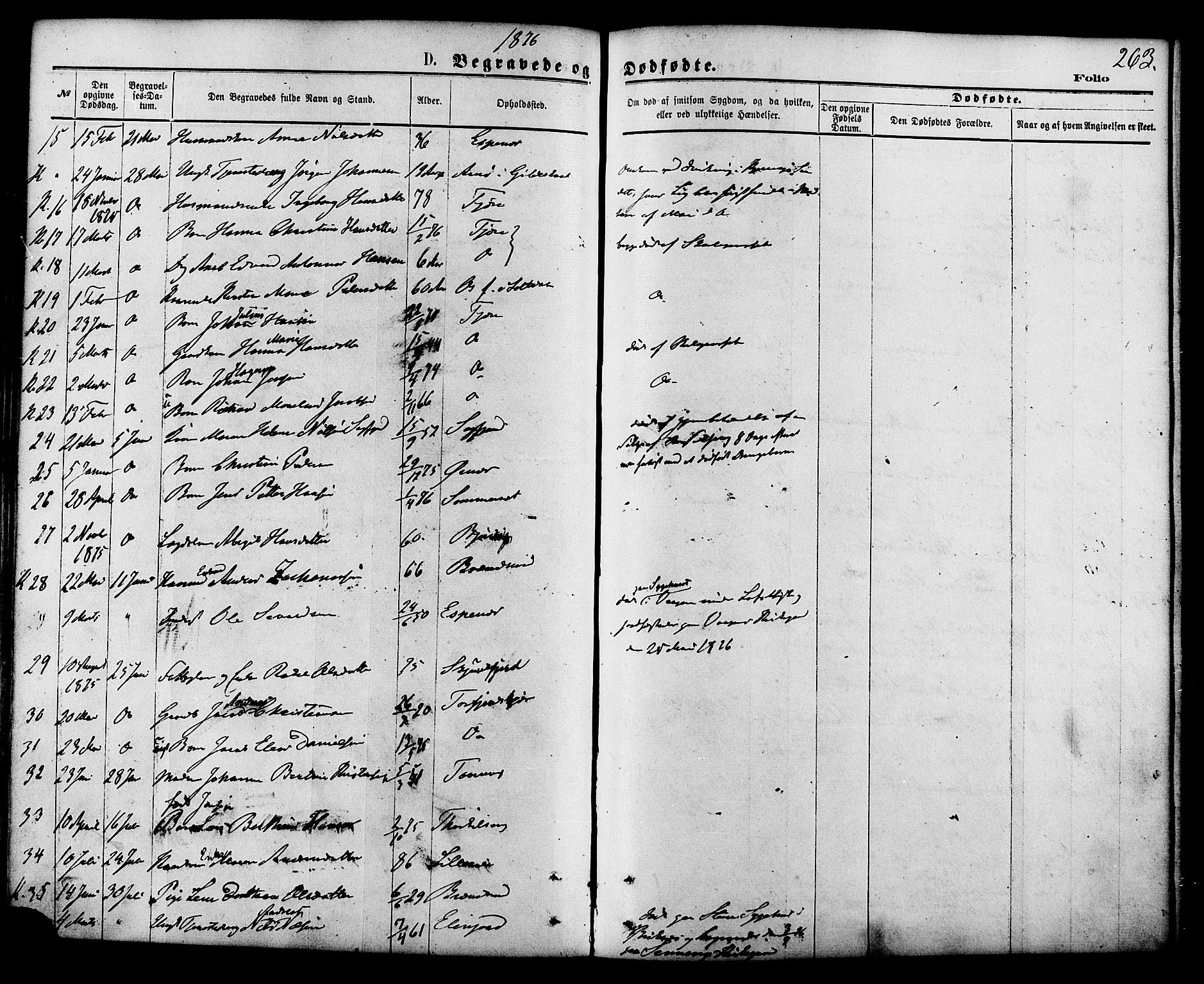 Ministerialprotokoller, klokkerbøker og fødselsregistre - Nordland, SAT/A-1459/853/L0771: Parish register (official) no. 853A10, 1870-1881, p. 263