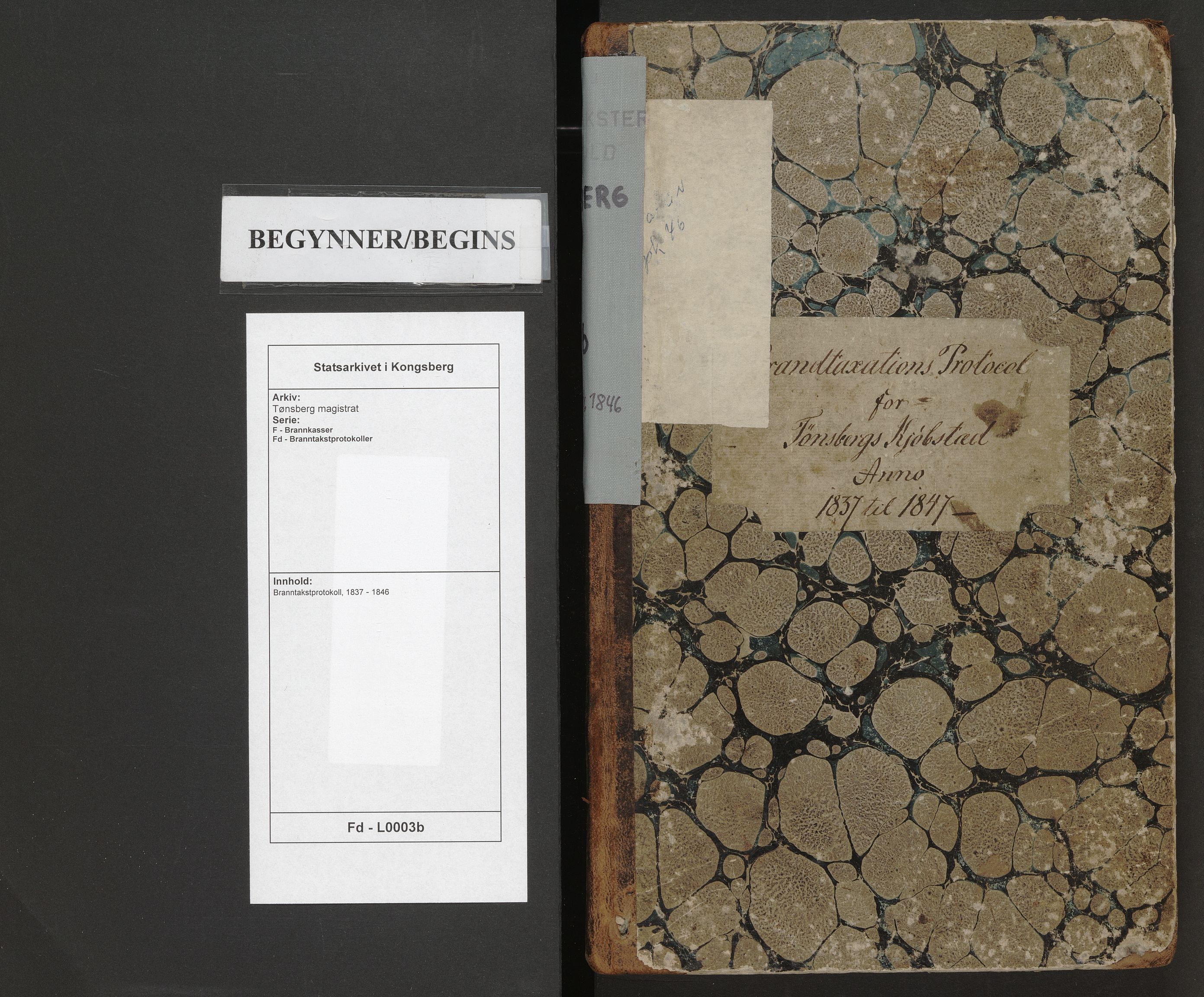 Tønsberg magistrat, AV/SAKO-A-855/F/Fd/L0003b: Branntakstprotokoll, 1837-1846