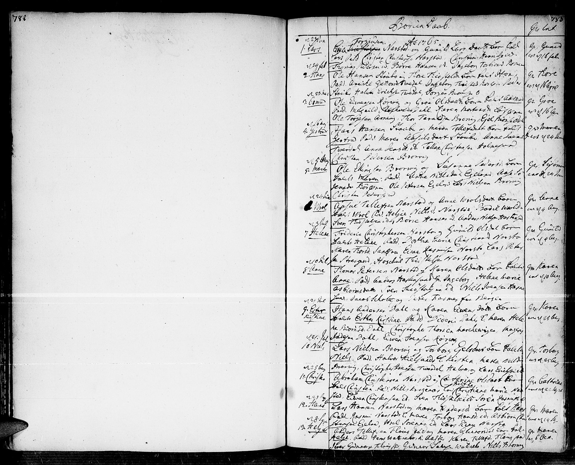 Dypvåg sokneprestkontor, SAK/1111-0007/F/Fa/Faa/L0001: Parish register (official) no. A 1 /2, 1765-1798, p. 782-783