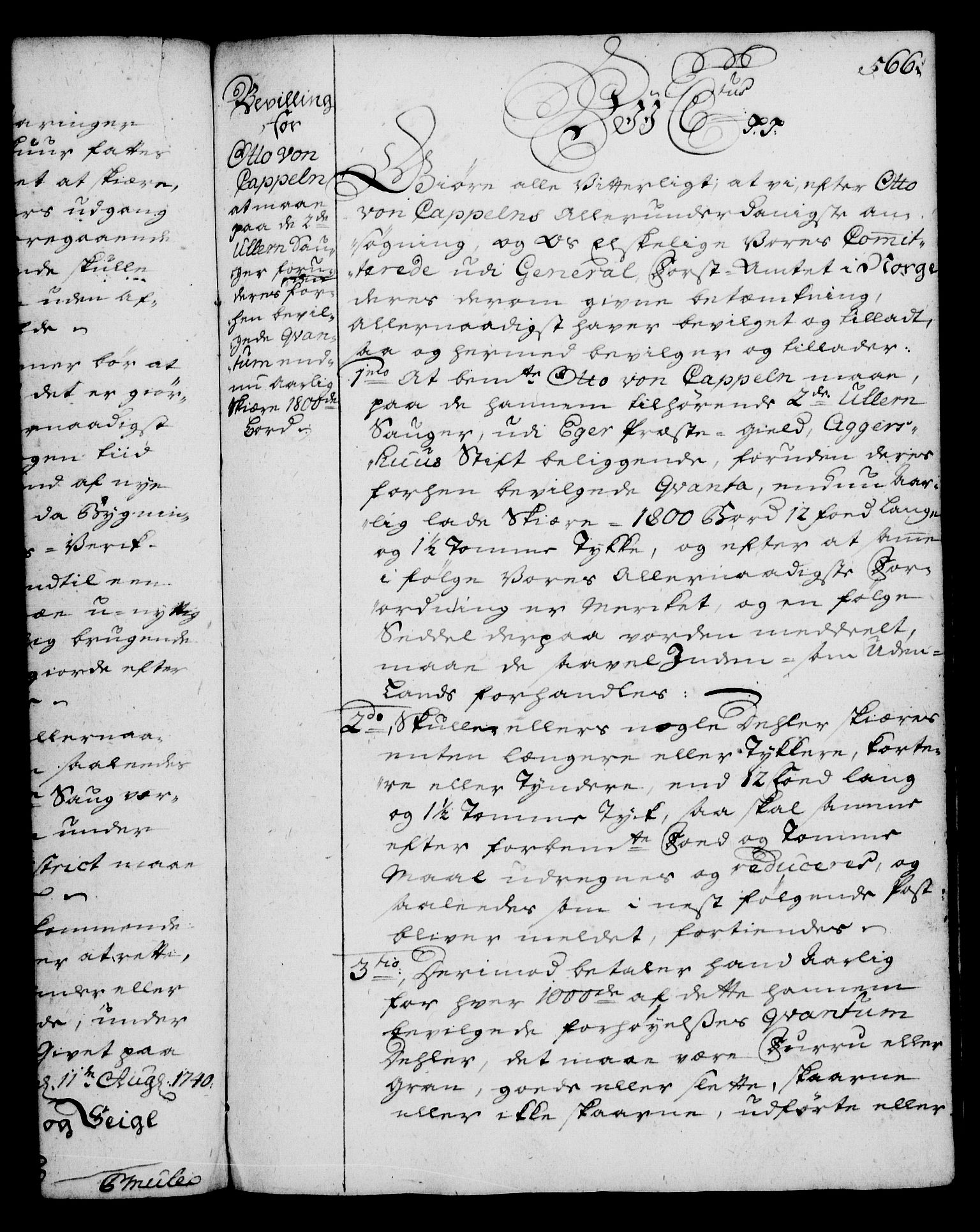 Rentekammeret, Kammerkanselliet, AV/RA-EA-3111/G/Gg/Gga/L0004: Norsk ekspedisjonsprotokoll med register (merket RK 53.4), 1734-1741, p. 566