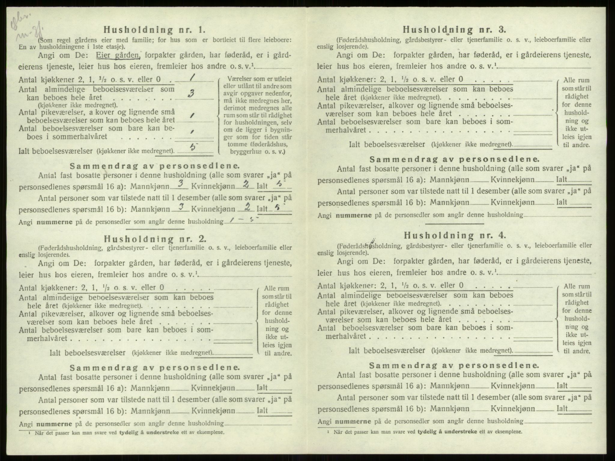 SAB, 1920 census for Stryn, 1920, p. 402