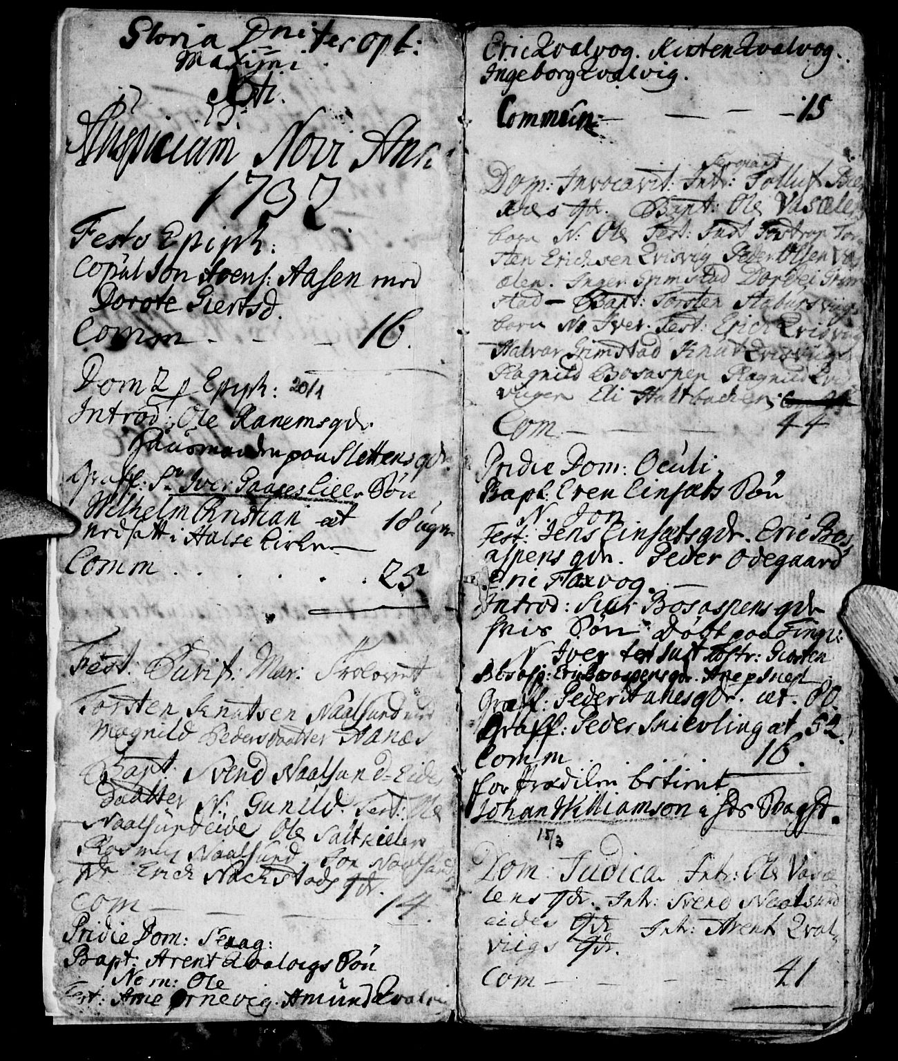 Ministerialprotokoller, klokkerbøker og fødselsregistre - Møre og Romsdal, AV/SAT-A-1454/573/L0871: Parish register (official) no. 573A01, 1732-1754