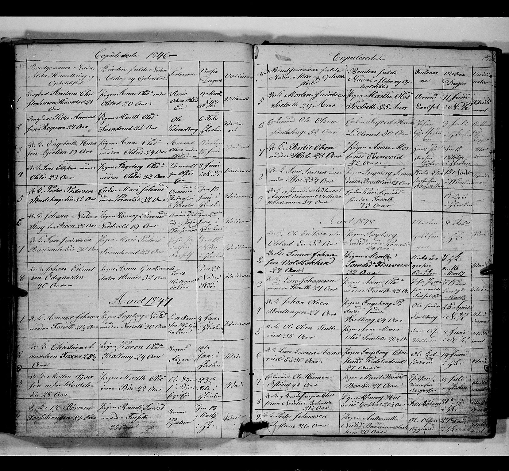 Gausdal prestekontor, SAH/PREST-090/H/Ha/Hab/L0005: Parish register (copy) no. 5, 1846-1867, p. 173