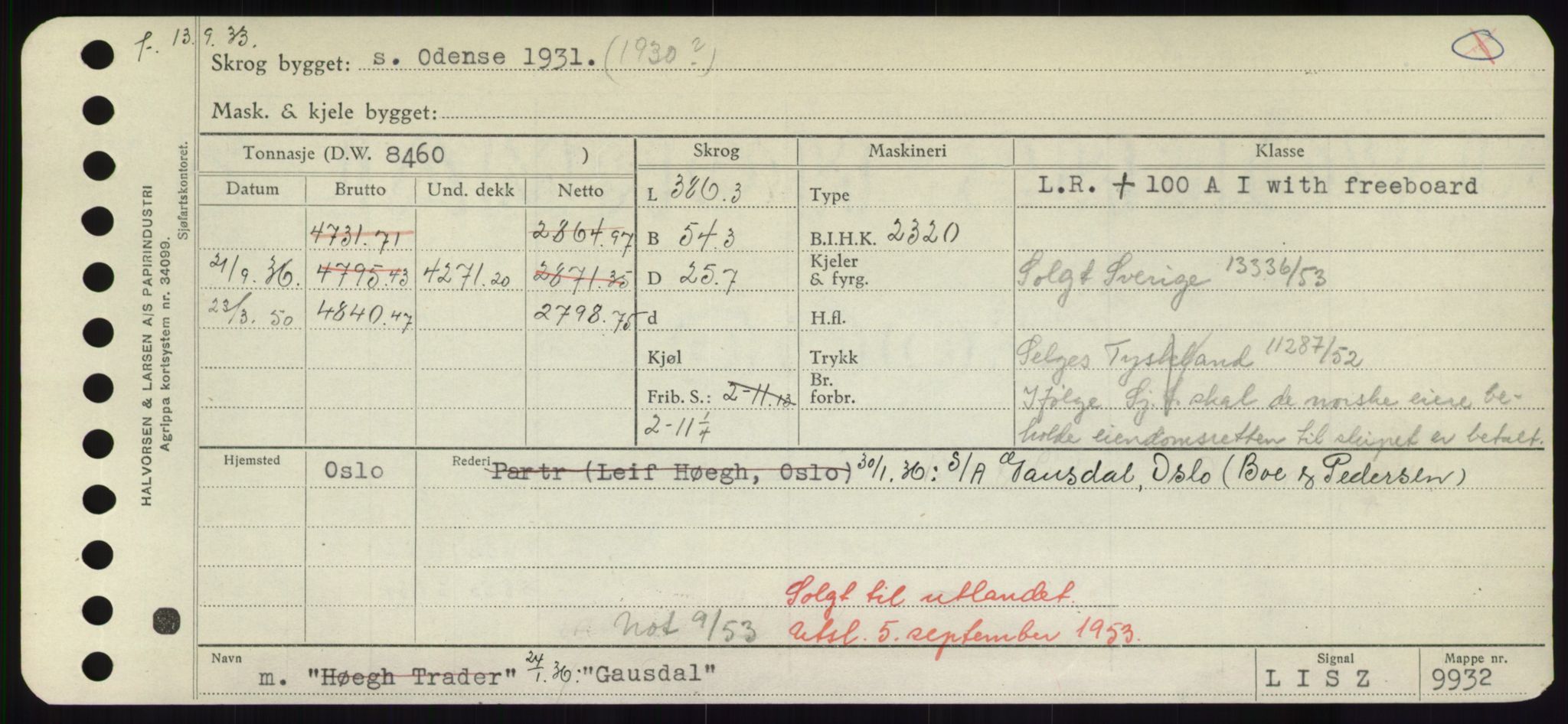 Sjøfartsdirektoratet med forløpere, Skipsmålingen, RA/S-1627/H/Hd/L0012: Fartøy, G-Glø, p. 121