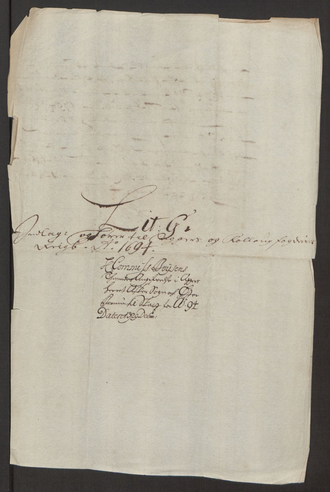 Rentekammeret inntil 1814, Reviderte regnskaper, Fogderegnskap, RA/EA-4092/R10/L0438: Fogderegnskap Aker og Follo, 1694, p. 134